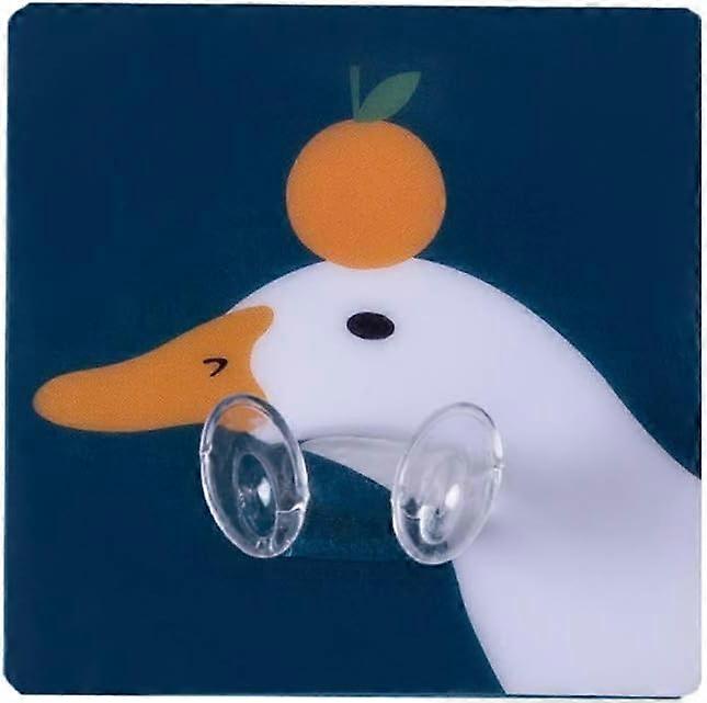 Hook socket power cord storage kitchen placement plug wall-mounted creative strong glue hook Ka Ka duck