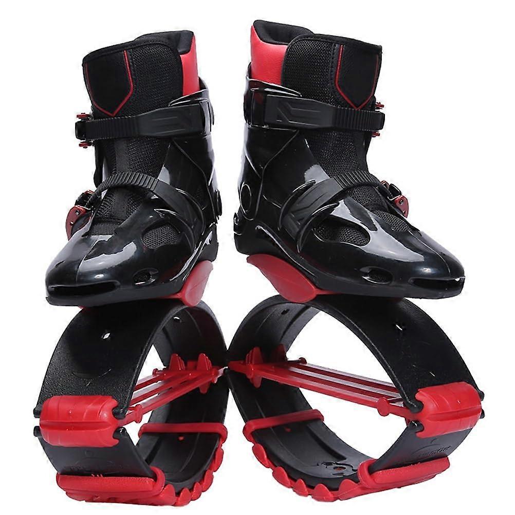 Kangaroo jumping shoes for adults, sports accessories, blackred, size 36–38