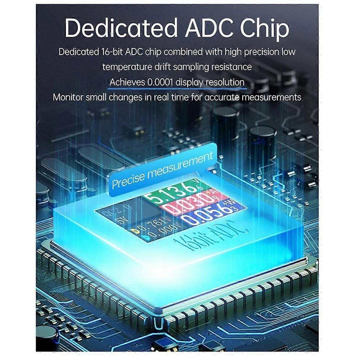 UT70 USB Tester Digital Voltmeter Ammeter Capacity Measurement Waveform Display Electrician TYPE-C Detection Trigger A