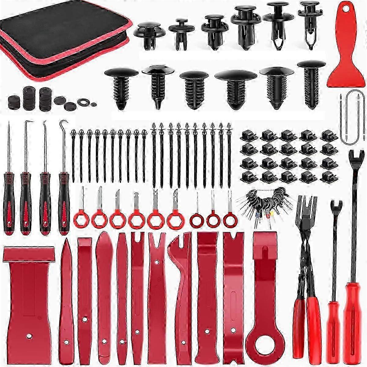 238Pcs Trim Removal Tools, Auto Push Pin Bumper Retainer Clip Set, Car Panel Radio Removal Tools