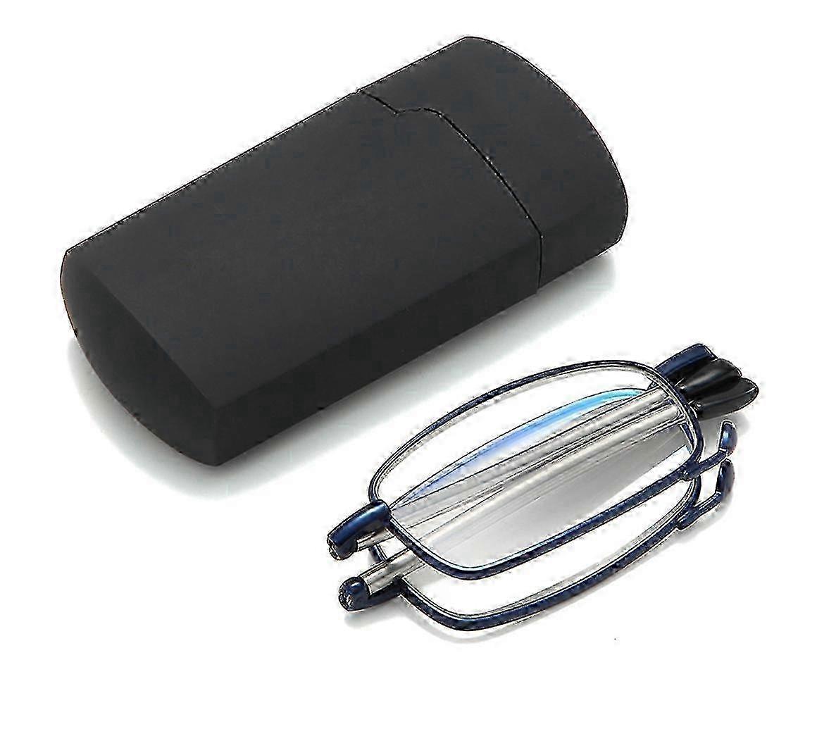 Secure Fit Armless Ultralight Foldable Reading Glasses with Universal Pod Case