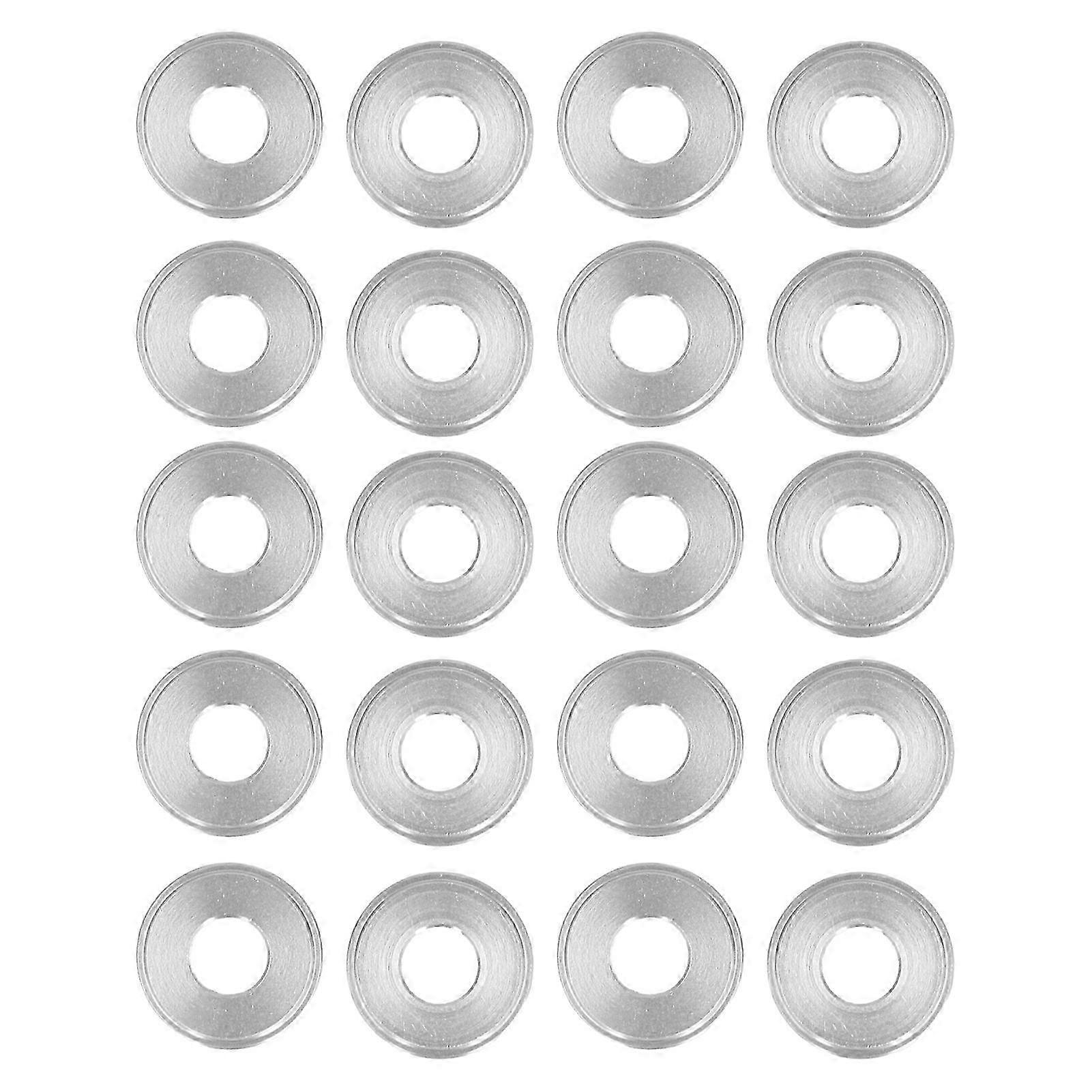 20Pcs Aluminum Alloy Reducing Washers for Robots, 14mm Outer Diameter