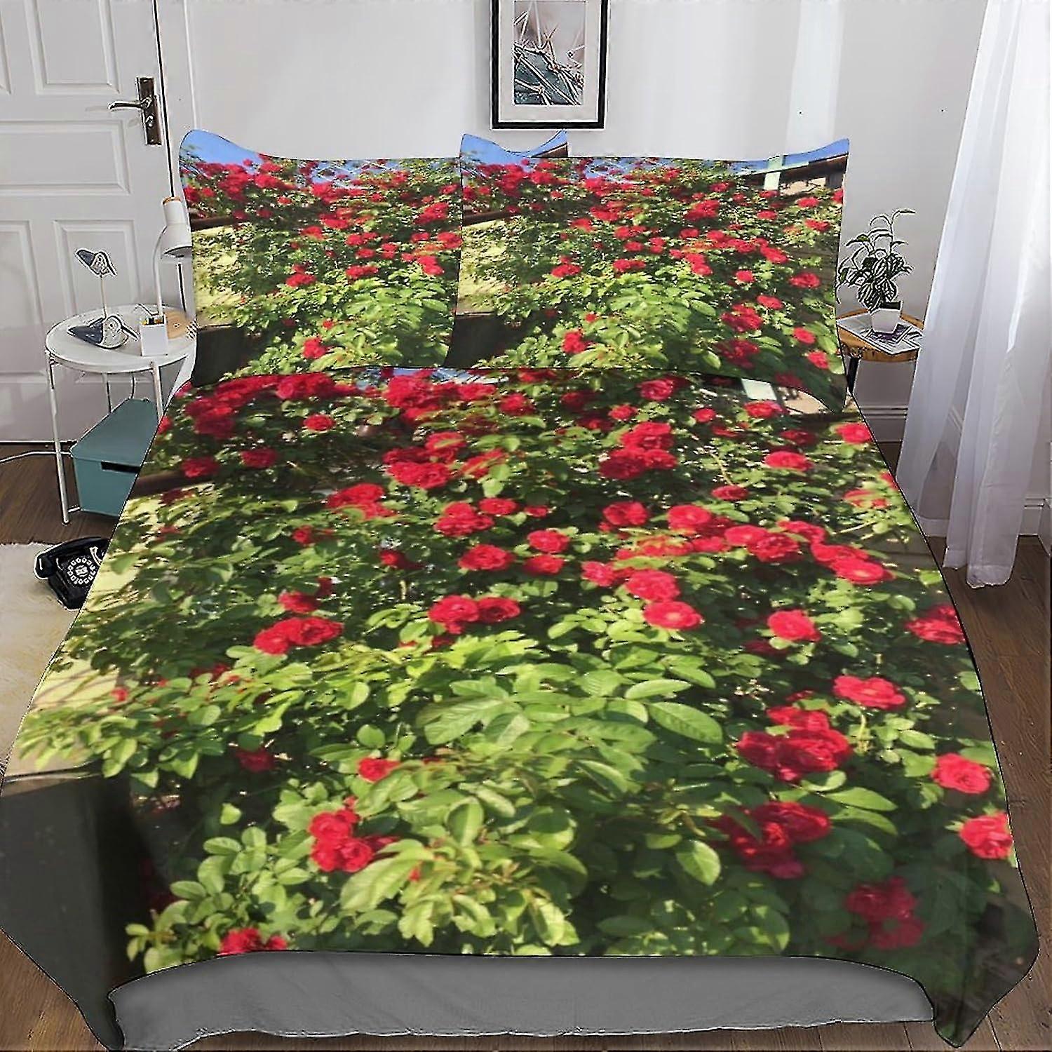 Ensemble de housse de couette colorée en microfibre imprimée en 3D avec fermeture éclair