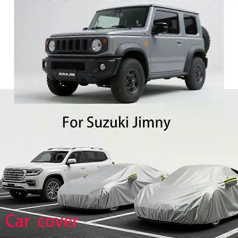 Per Suzuki Jimny Copertura Auto Anti-UV Esterno Scudo Solare Pioggia Neve Gelo Resistente Alla Polvere Antivento SUV Cover-fj