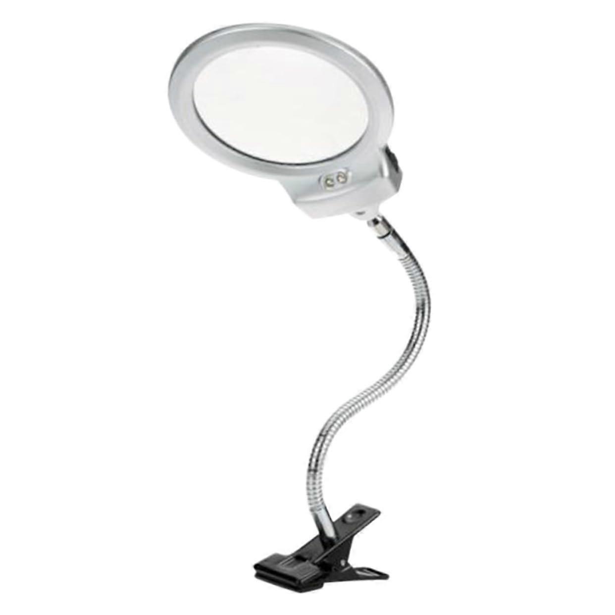 Lamp with Light and Clamp Desk Lamp Foldable Magnifying Glass for Reading and Detailed Work