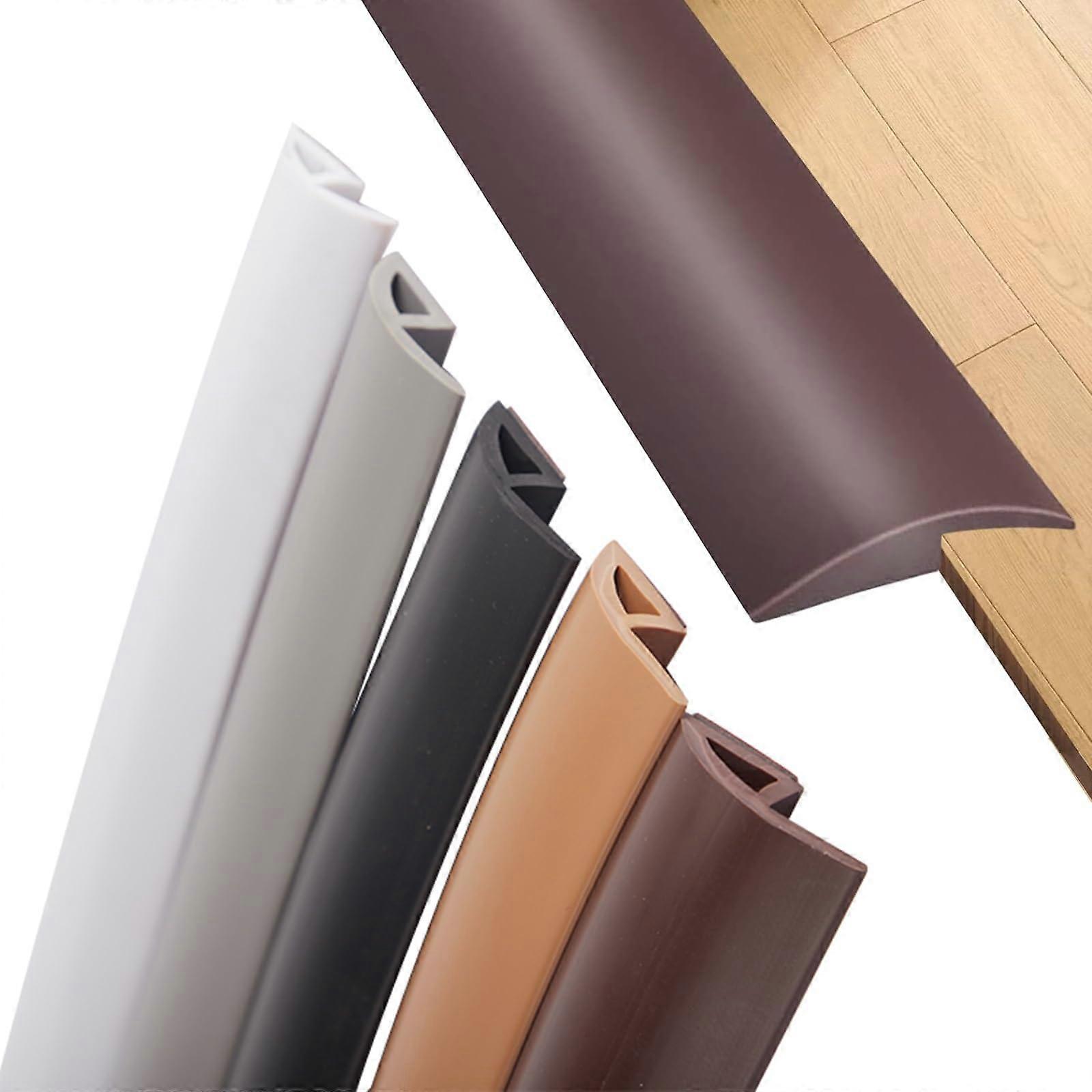 Self Adhesive Rubber Transition Strips Floor Carpet Edge 310mm Height, Light Grey