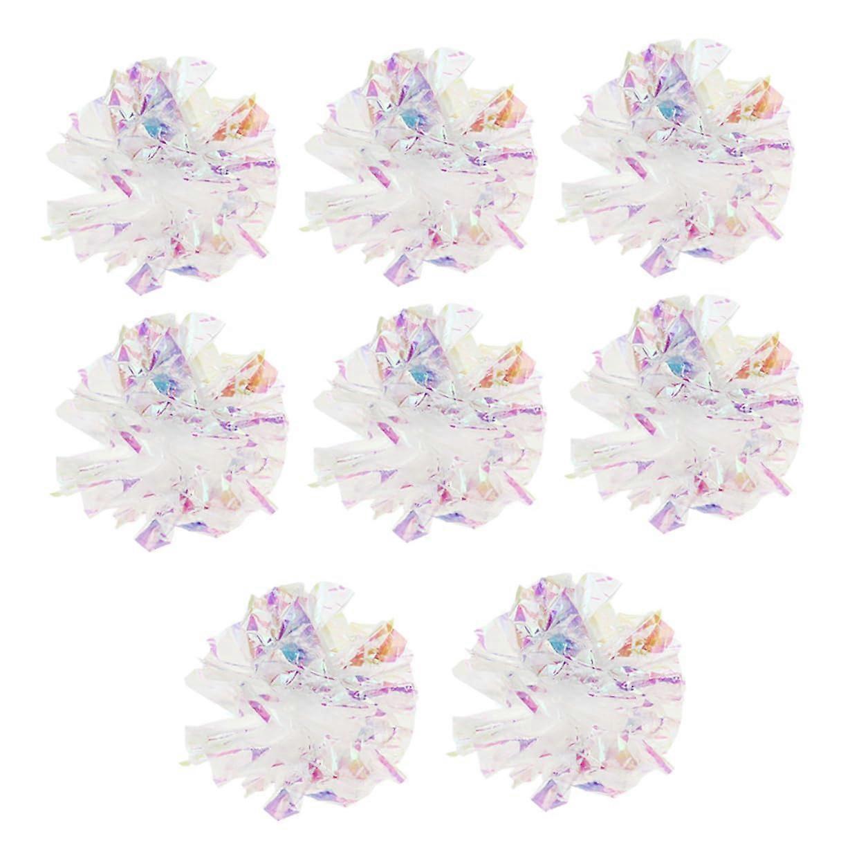 8 x Paper Cat Rattle Toy Cat Rolling Interactive Cat Toy Cat Things Cat Toy with Bells Cat Wheels Cat Home Cats Plastic
