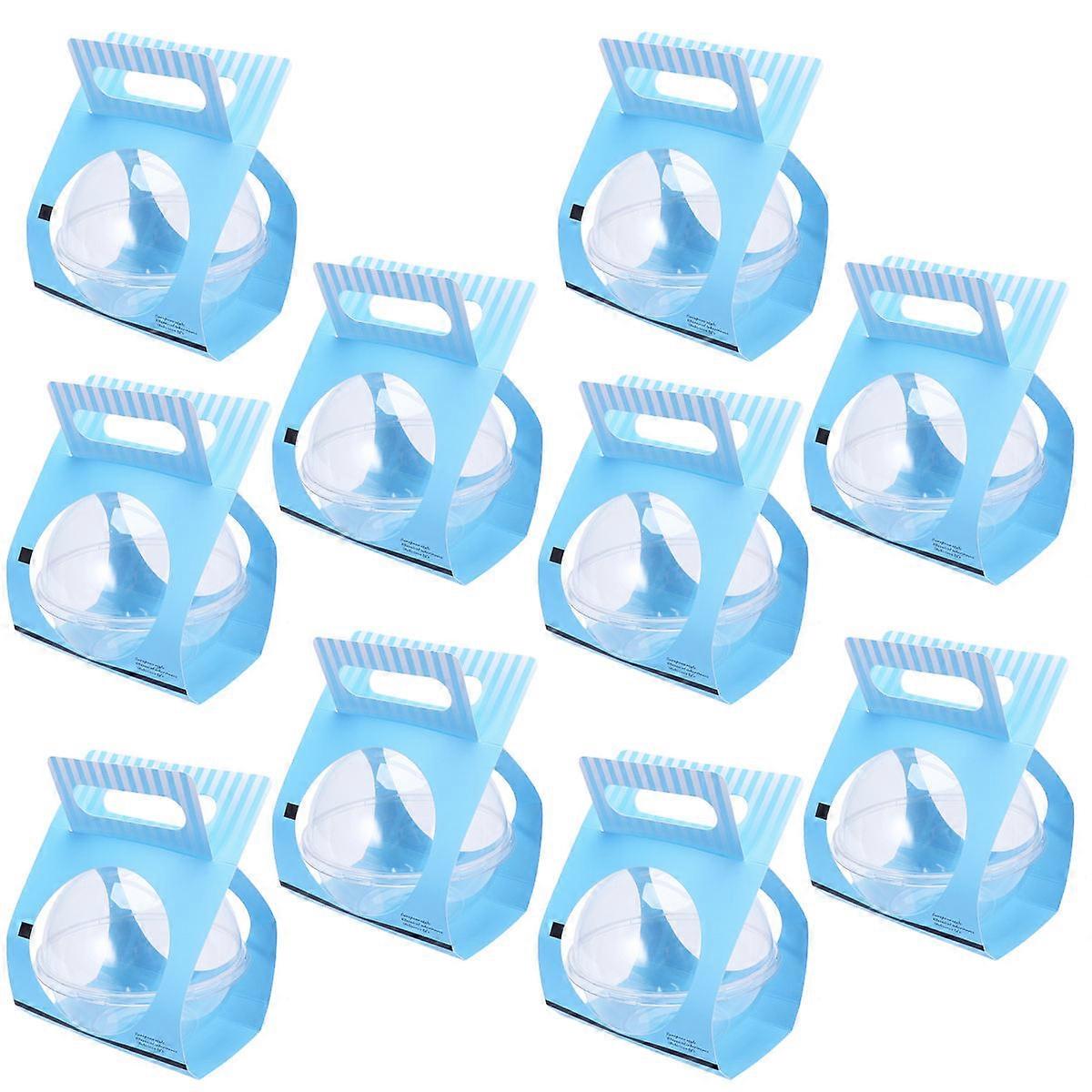 Cheesecake Containers Ball Shaped Dessert Container Pastry Packaging 10Pcs