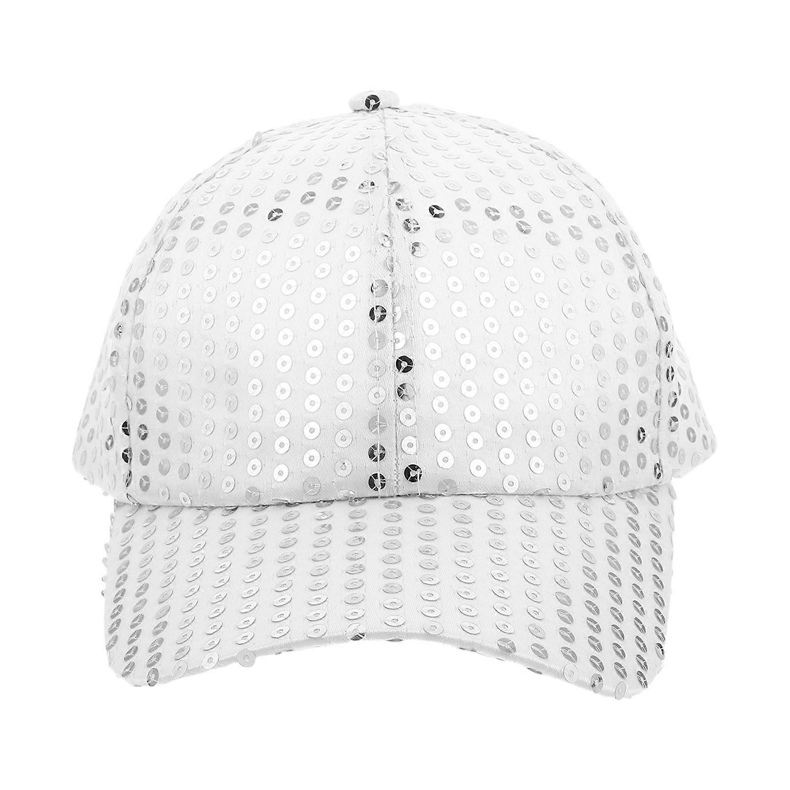 Sparkly Sequined Baseball Cap Adjustable Lightweight Sun Visor Hat for Women, Breathable Sports Cap for Summer Activities, Beach, Hiking, Travel