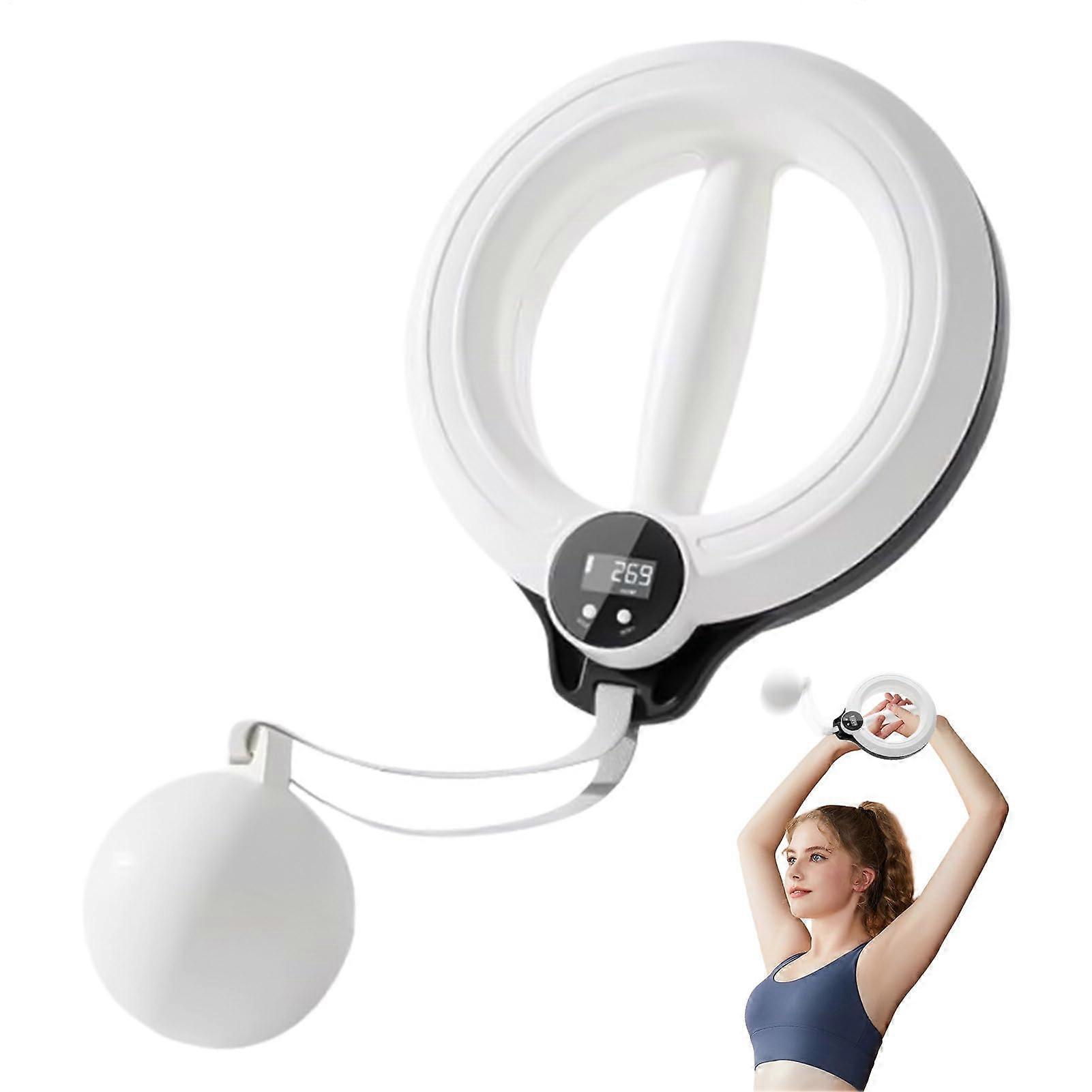 Weighted Smart Hula Hoop 360° Waist Exercise Ring for Arm Strength and Portable Home Gym Fitness