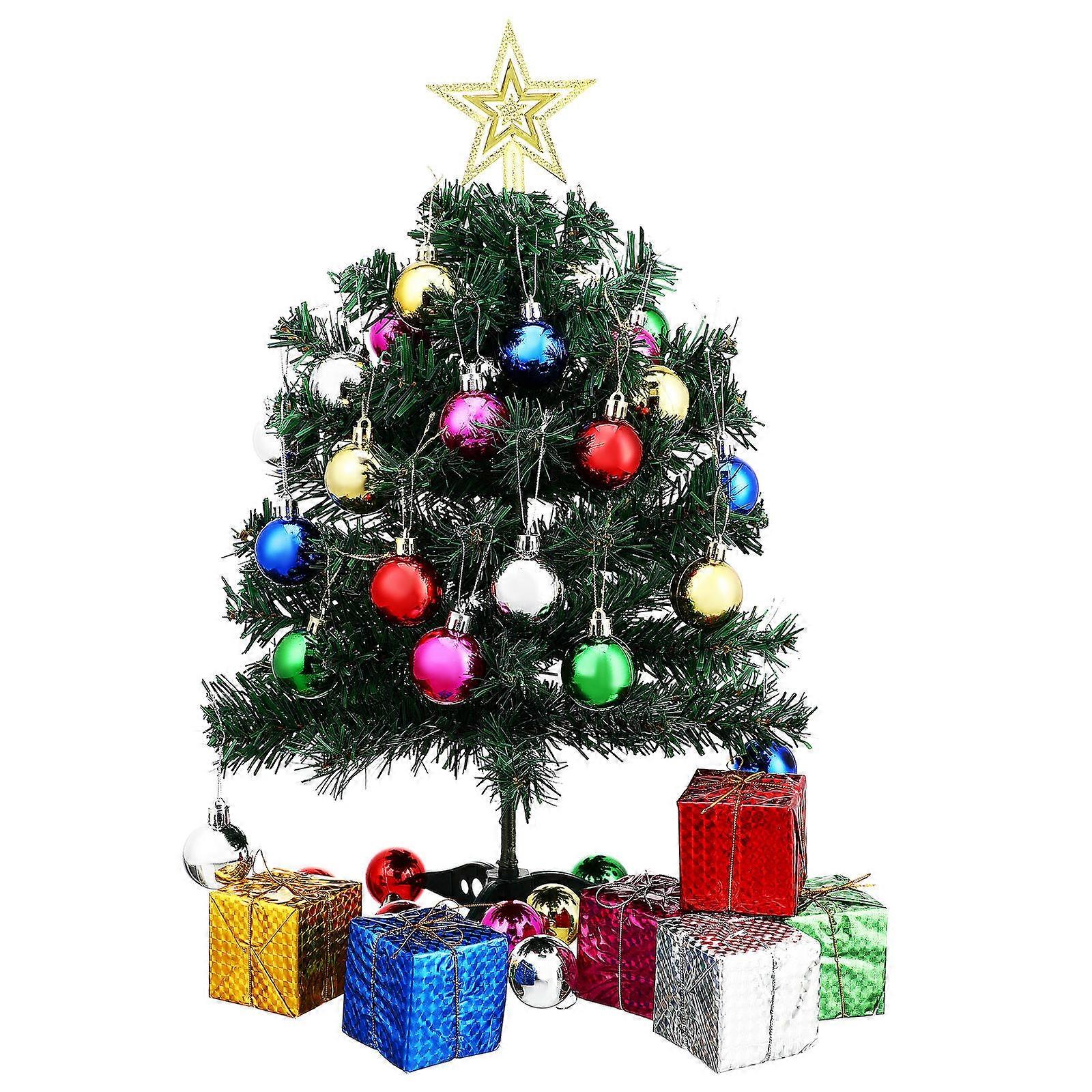 Mini Trees For Craft Festive Mini Tree Decor Home Decoration 58cm PVC Material Green Color 1 Set