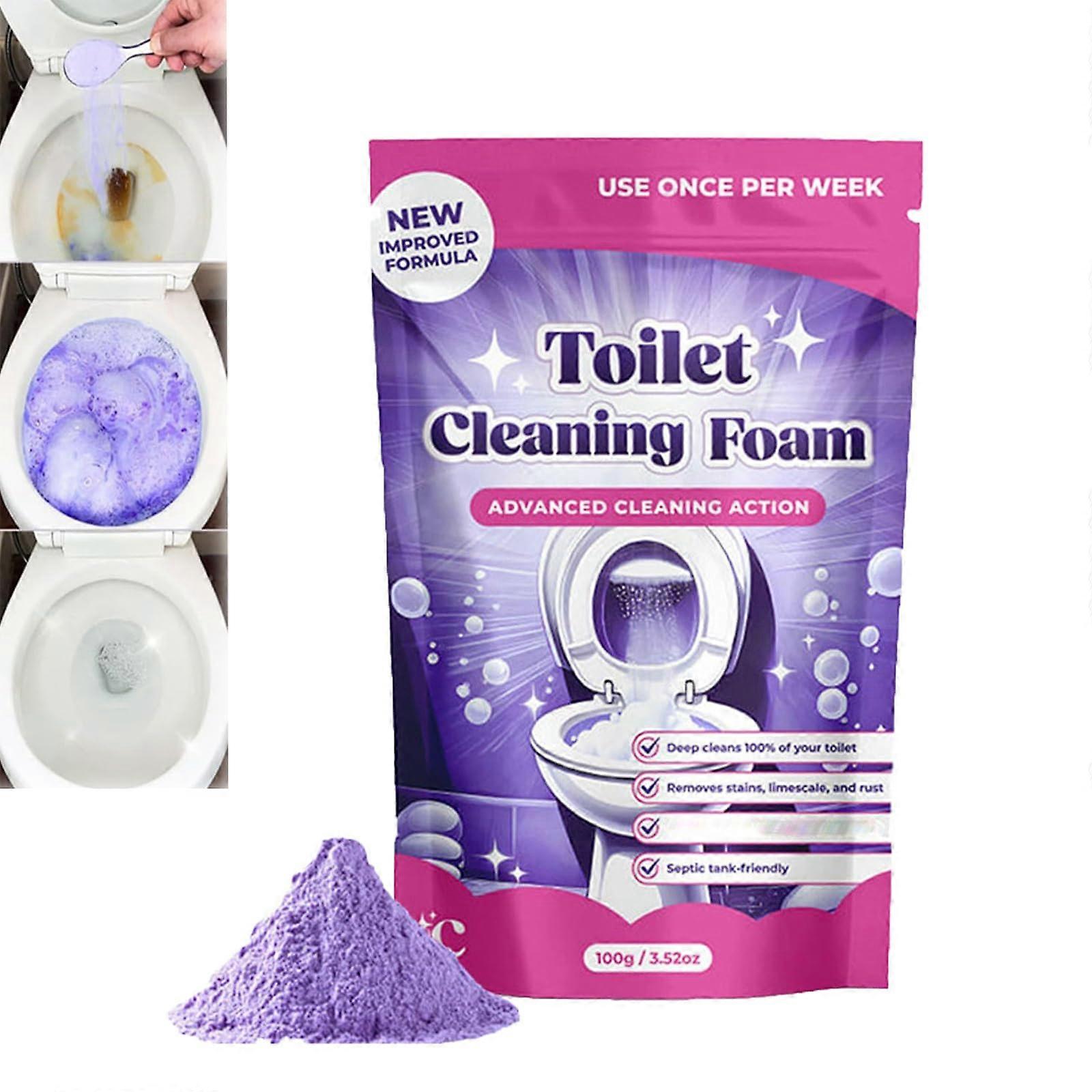 FizzClean Čisticí pěna na toalety, pěnivý čistič toalet pro zářivě čistou toaletu