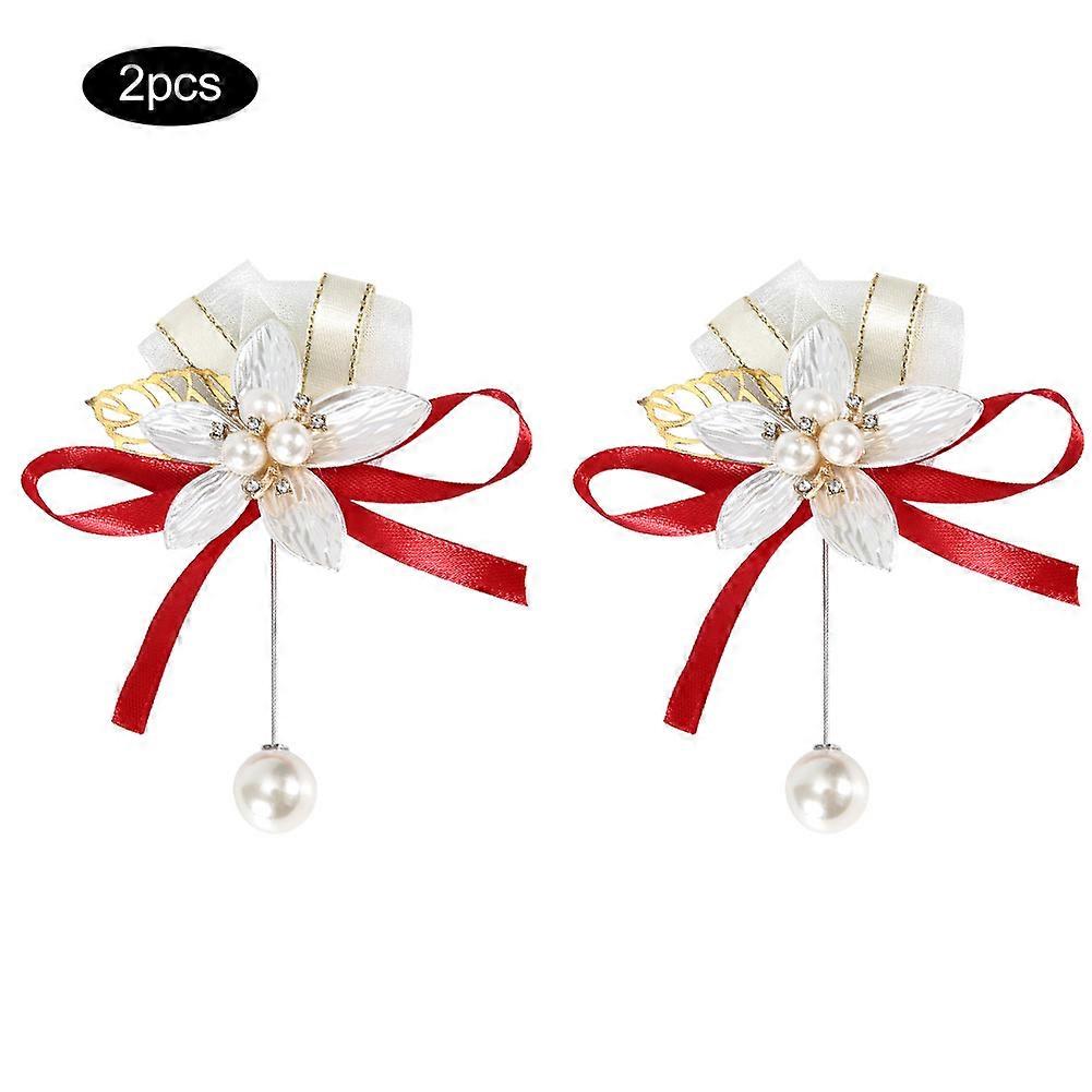 Simulation Corsage Bride Bridegroom Artificial Chest Flower Decor Wedding Accessories