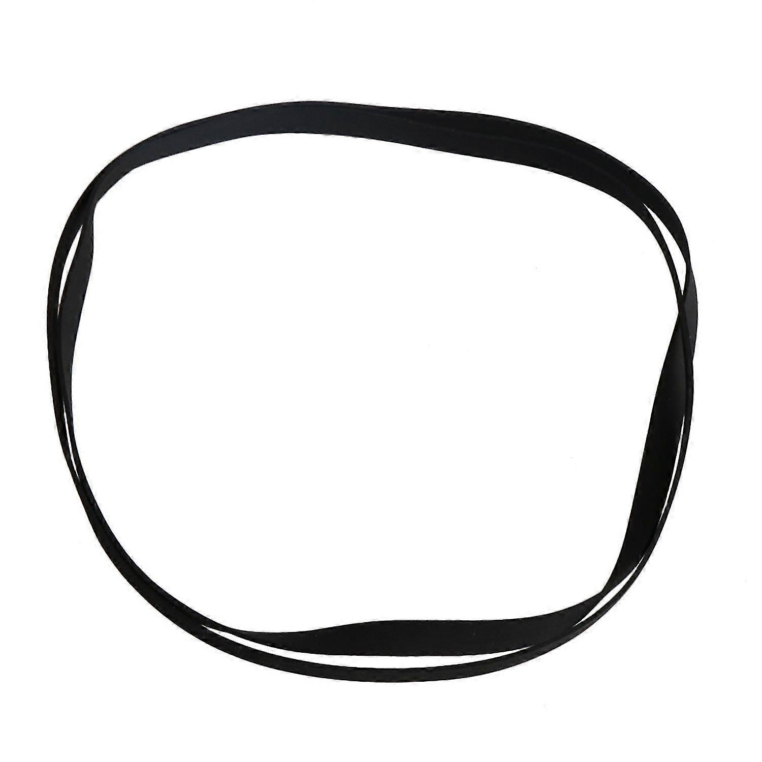 2-Pack 0.5mm Thick Black Rubber Turntable Drive Belt for Record Player WS4246 - Replacement Belts for Enhanced Audio Performance
