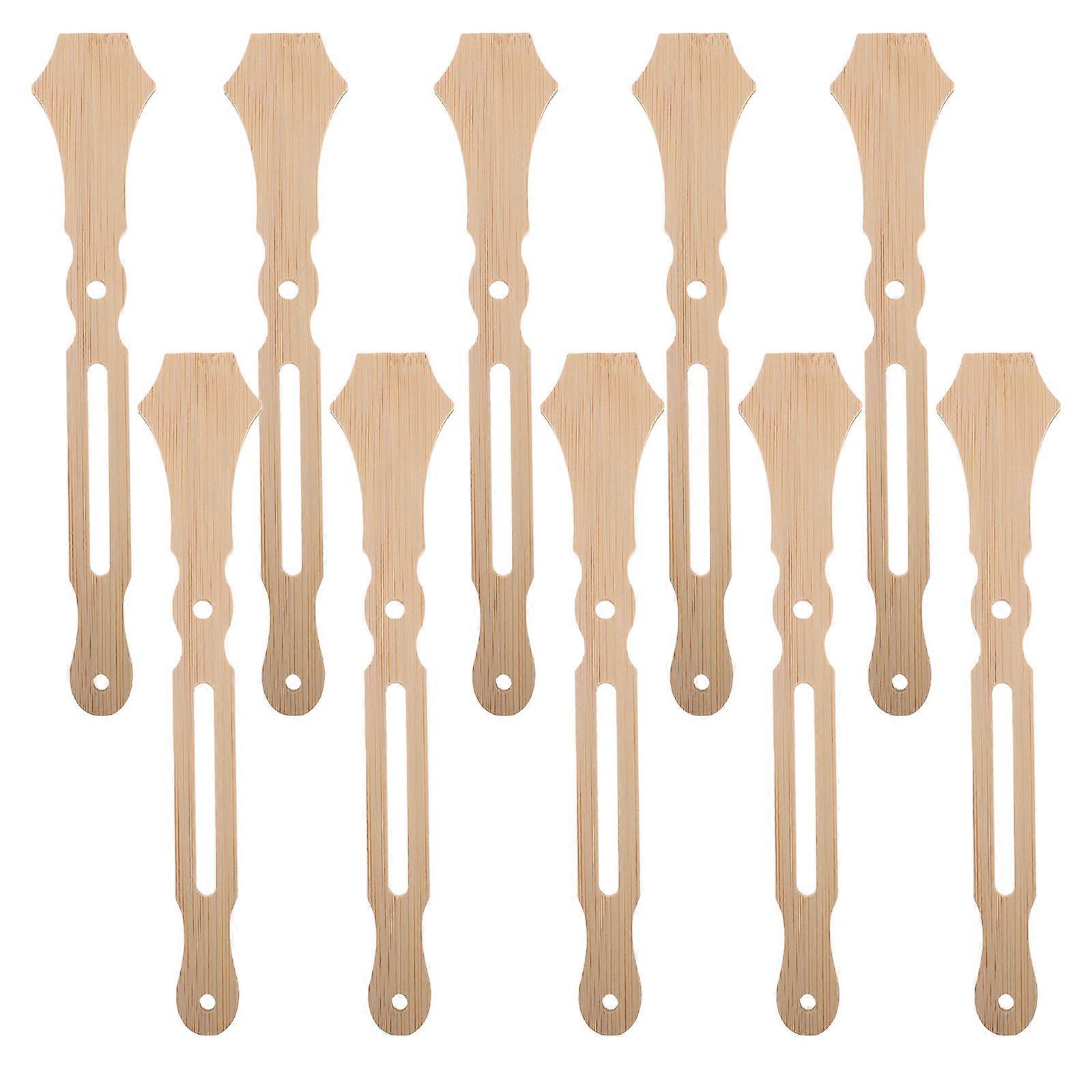 Crafting Sticks Diy Hand Fans Sturdy Structure For Craft Enthusiasts Bamboo 16.00X3.00X0.60CM Beige 10Pcs