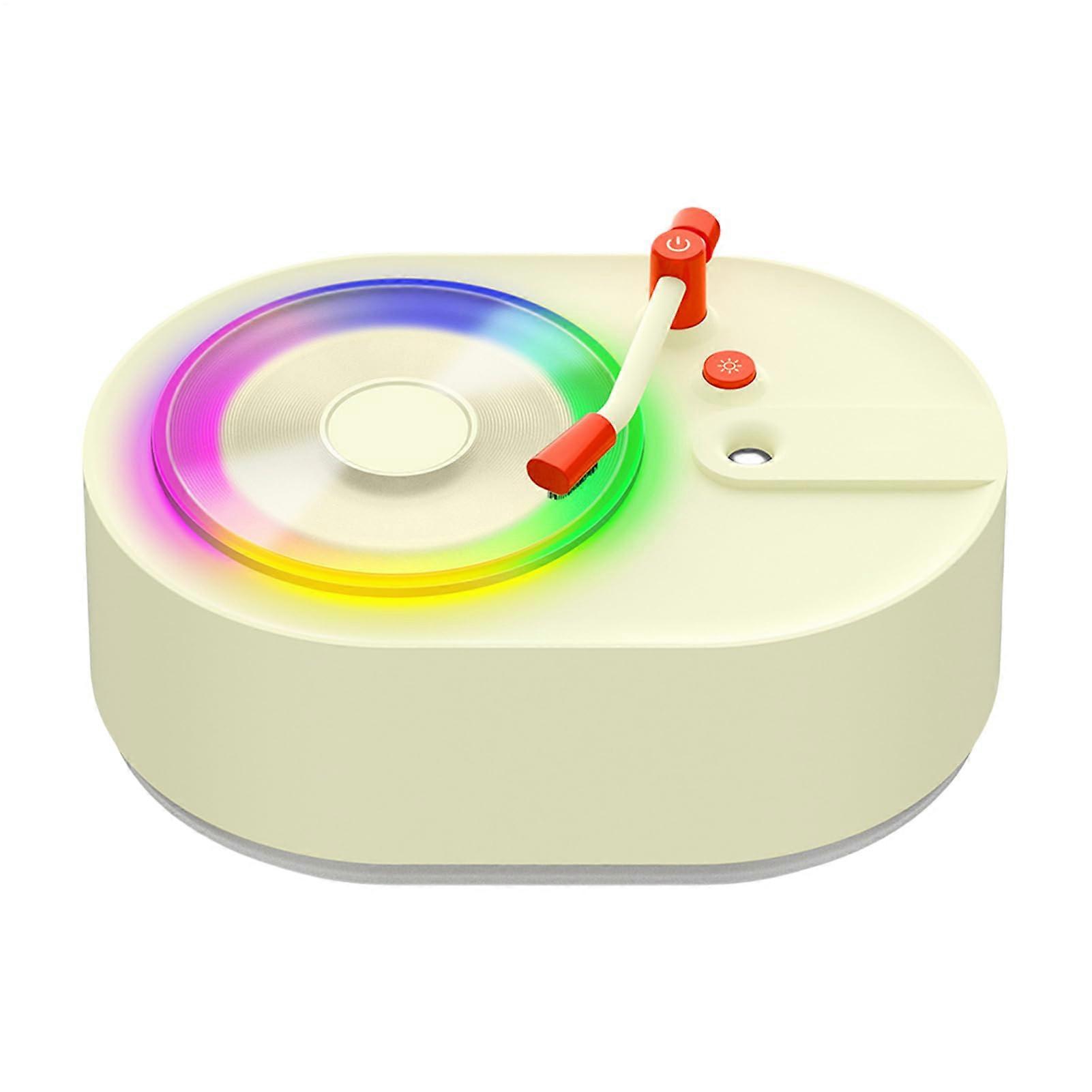 Room Humidifier Aromatherapy Diffuser, Rechargeable, 2 Mist Modes, Quiet, Ambient Light, 6.26x4.29x2.87in, Light Yellow