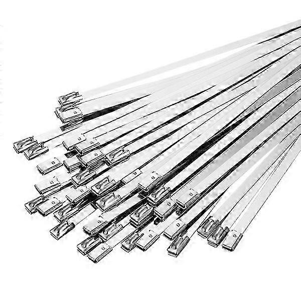 Stainless Steel Ties 100-pack Silver 300 mm