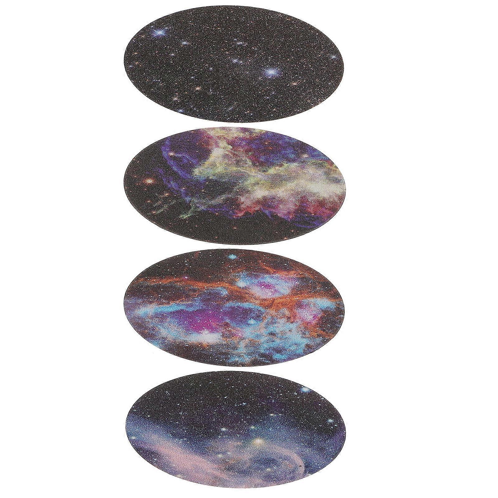 Car Navigation Support Iron Mobile Phone Holder Circular Shape Assorted Color Daily Use 4Pcs