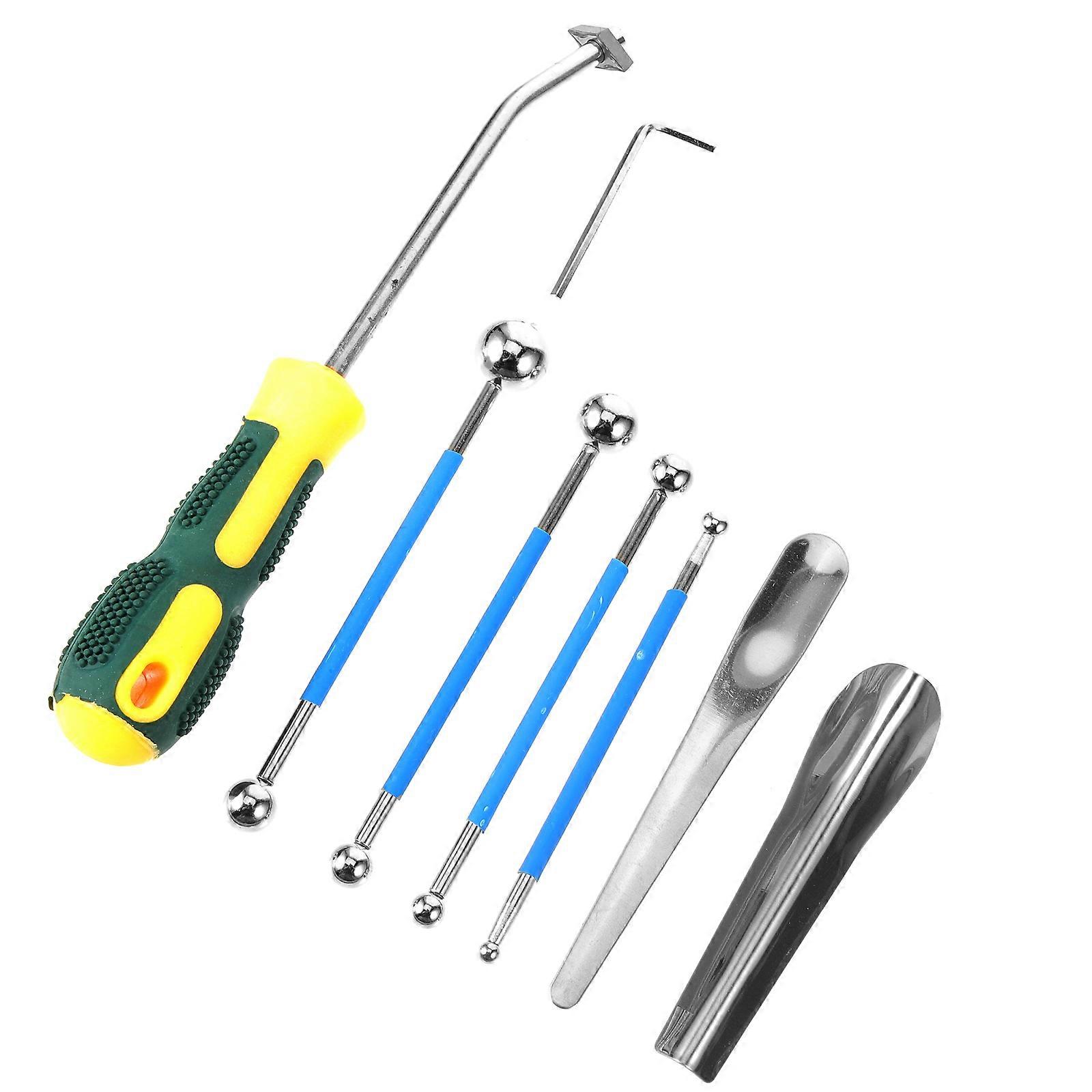 9 Piece Steel Caulking Tools Set for Tiling with Assorted Color Includes Pressing and Finishing