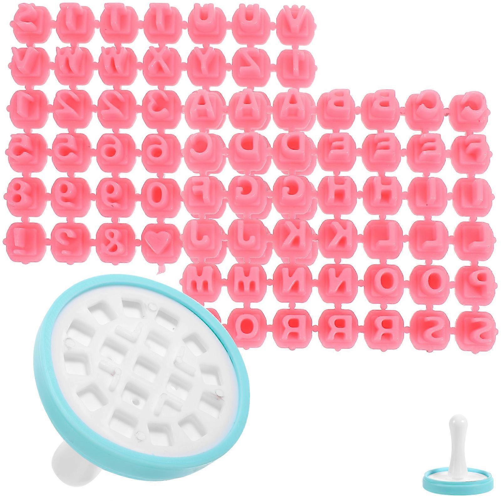1 Set of Letter and Number Biscuit Molds Set Small Cookie Stamps Cookie Pressing Molds