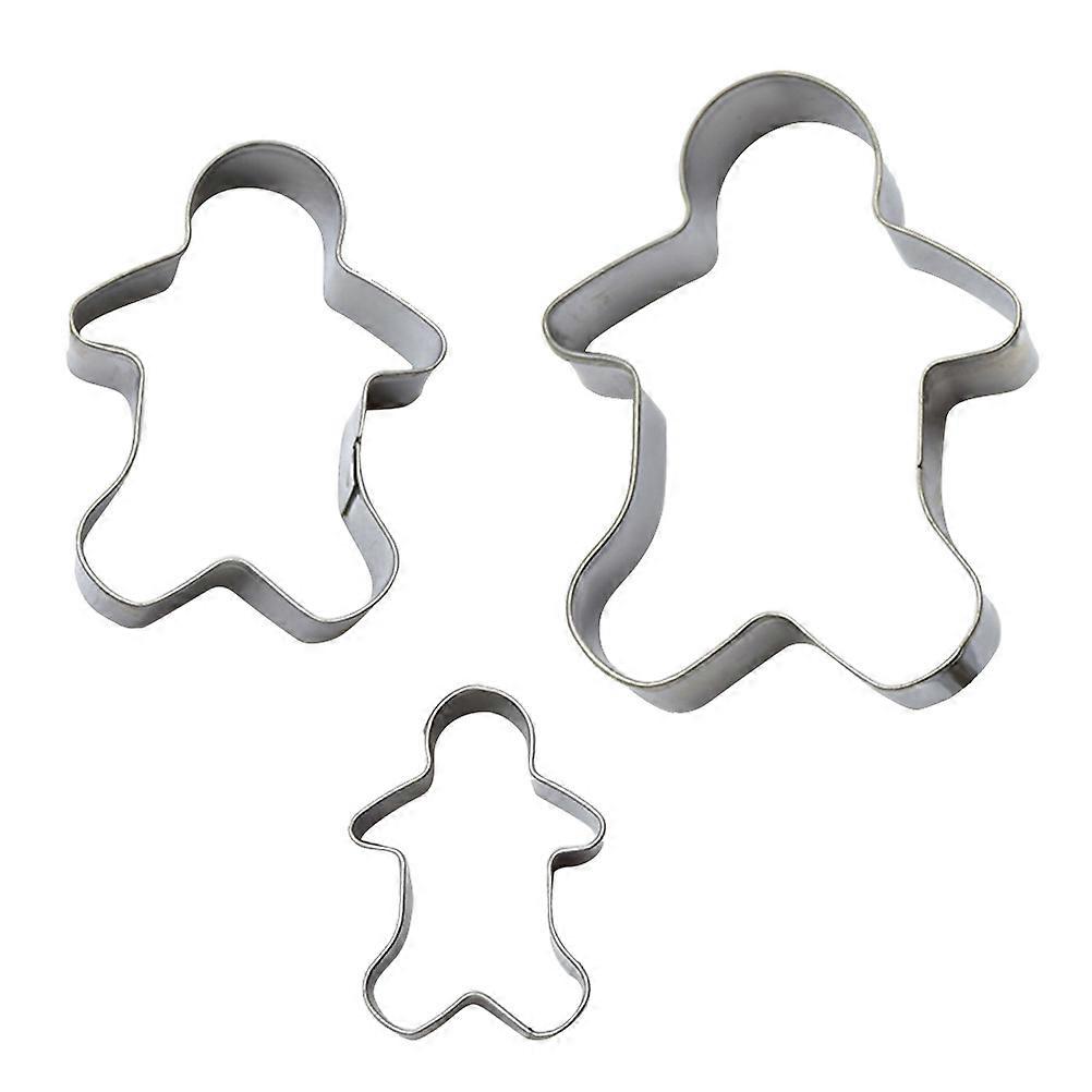 Stainless Steel Cookie Cutters 3Pcs Silver Kitchen Tools