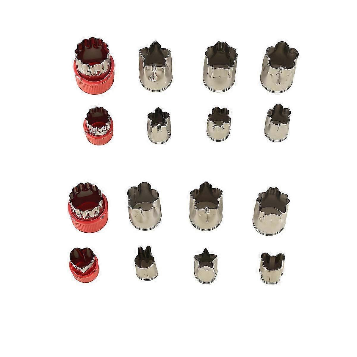 Vegetable cutter shape set mini cookie cutter set fruit biscuit seal mold