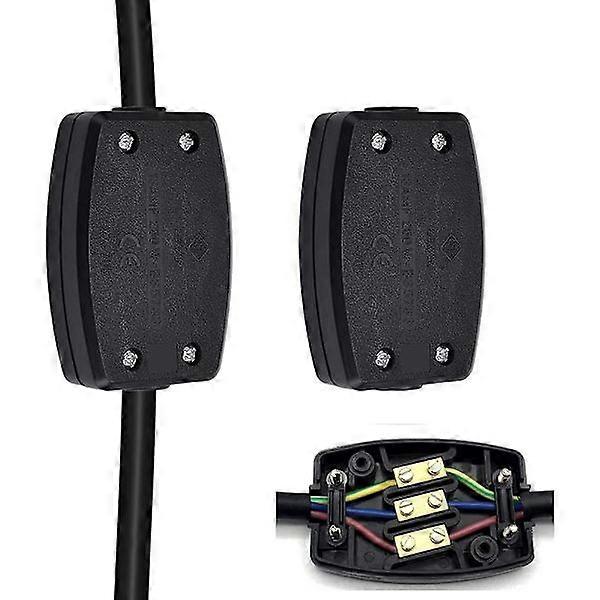 2pcs Polypropylene Junction Boxes 13A 250V Waterproof Junction Box Convenient Reusable Electrical C