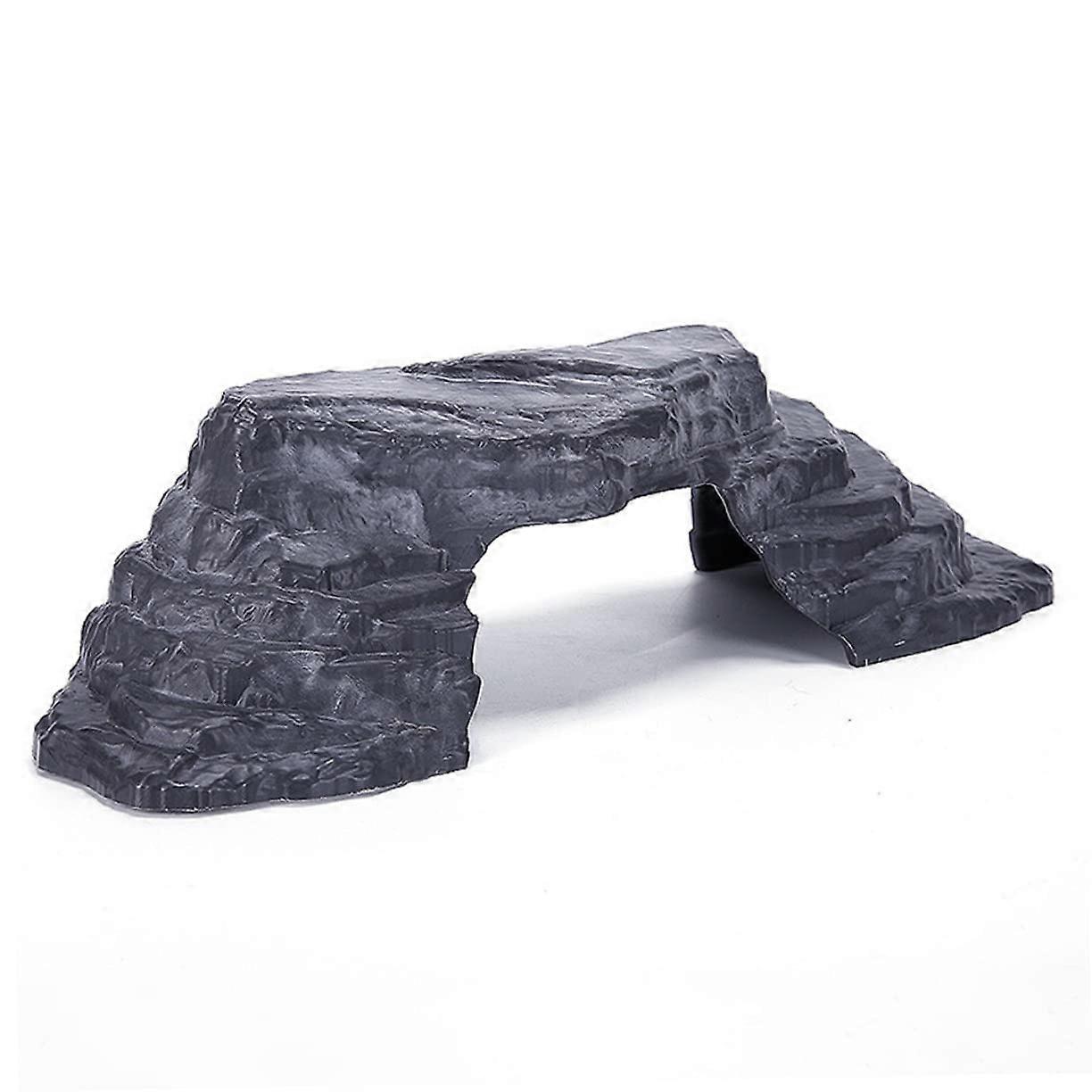 Imitation Stone Turtle Basking Platform for Aquariums, Rock Decoration as Hideout for Turtles, Geckos, and Fish, Quality Waterproof