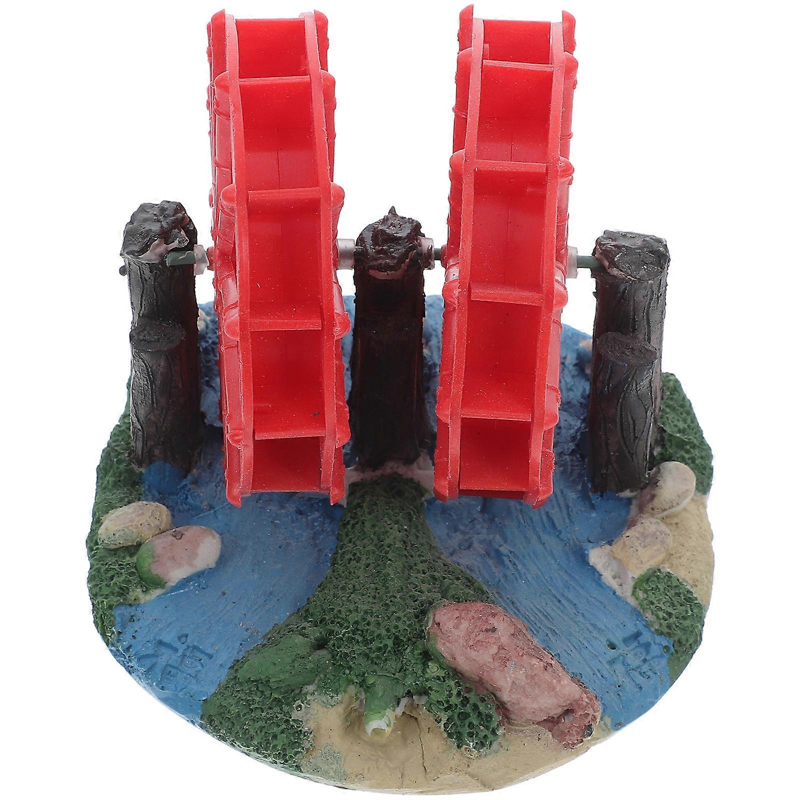 Feng Shui Water Wheel for Home Decor Unique Design ABS Material Adds Vitality to Fish