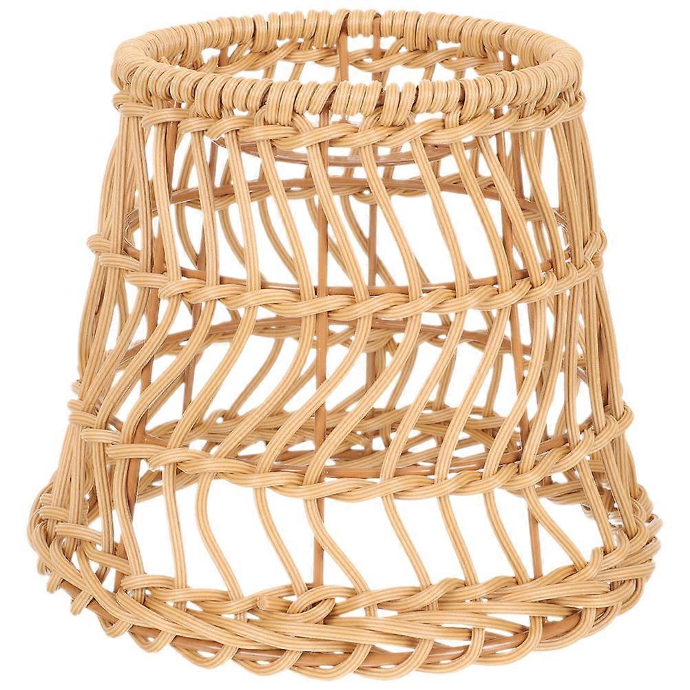 Rustic Handmade Rattan Woven Pendant Light Cover for Tea House, Bar, Restaurant & Home Decor – Chandelier Shade Without Light Source