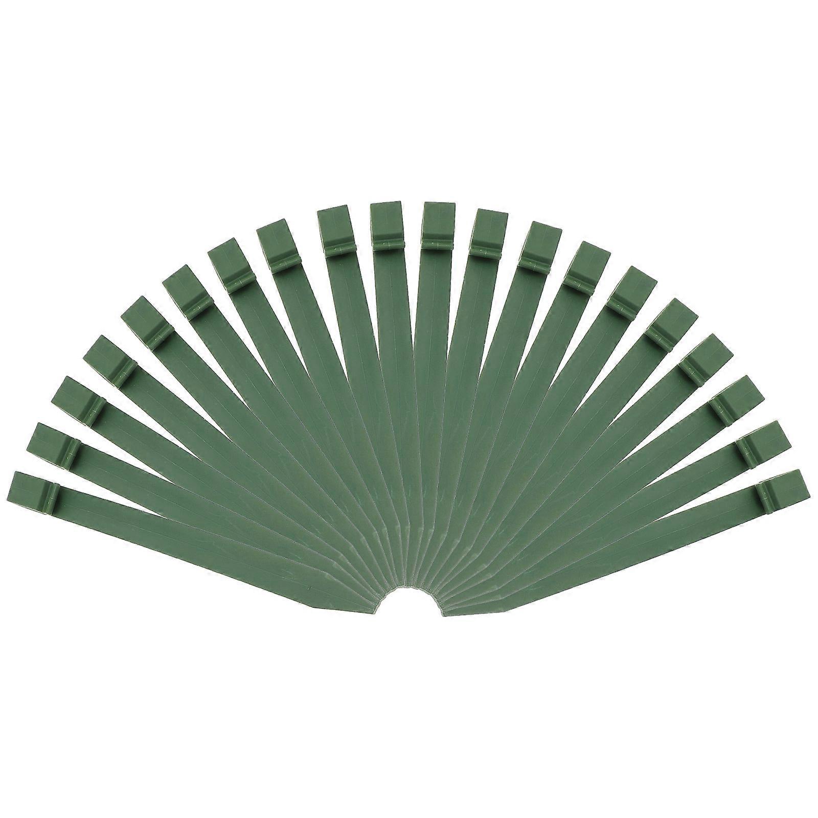 Heavy Duty Plastic Tent Stakes for Outdoor Use Green Color with Strong Holding Power 20 Pcs