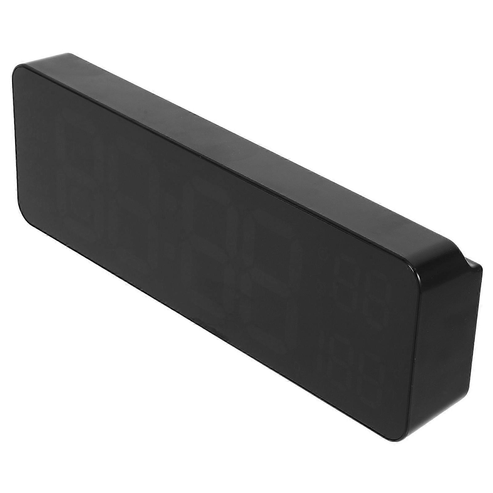 Small Desk Clock Alarm Clock for Bedroom with Temperature Display Humidity Display 22.80X7.50X3.50CM 1Pcs