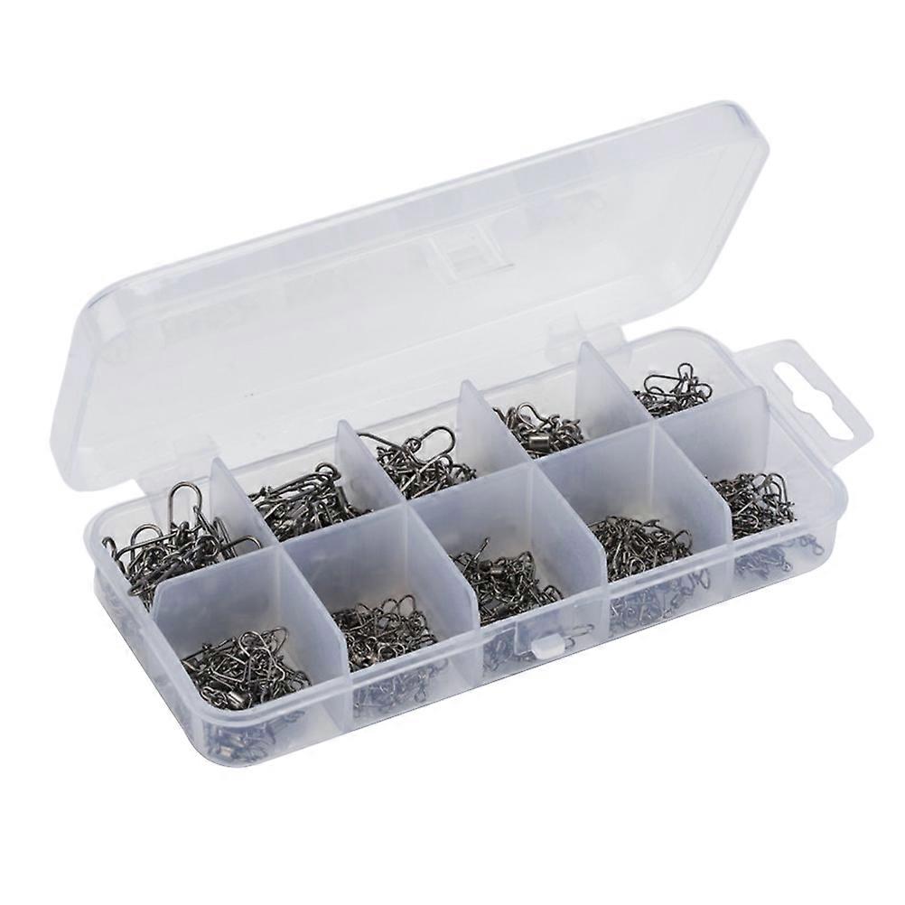 Balıkçılık Aksesuar Kiti Bass Balıkçılık Gümüş Korozyon Direnci için Balıkçılık Rulo Döner 100Pcs