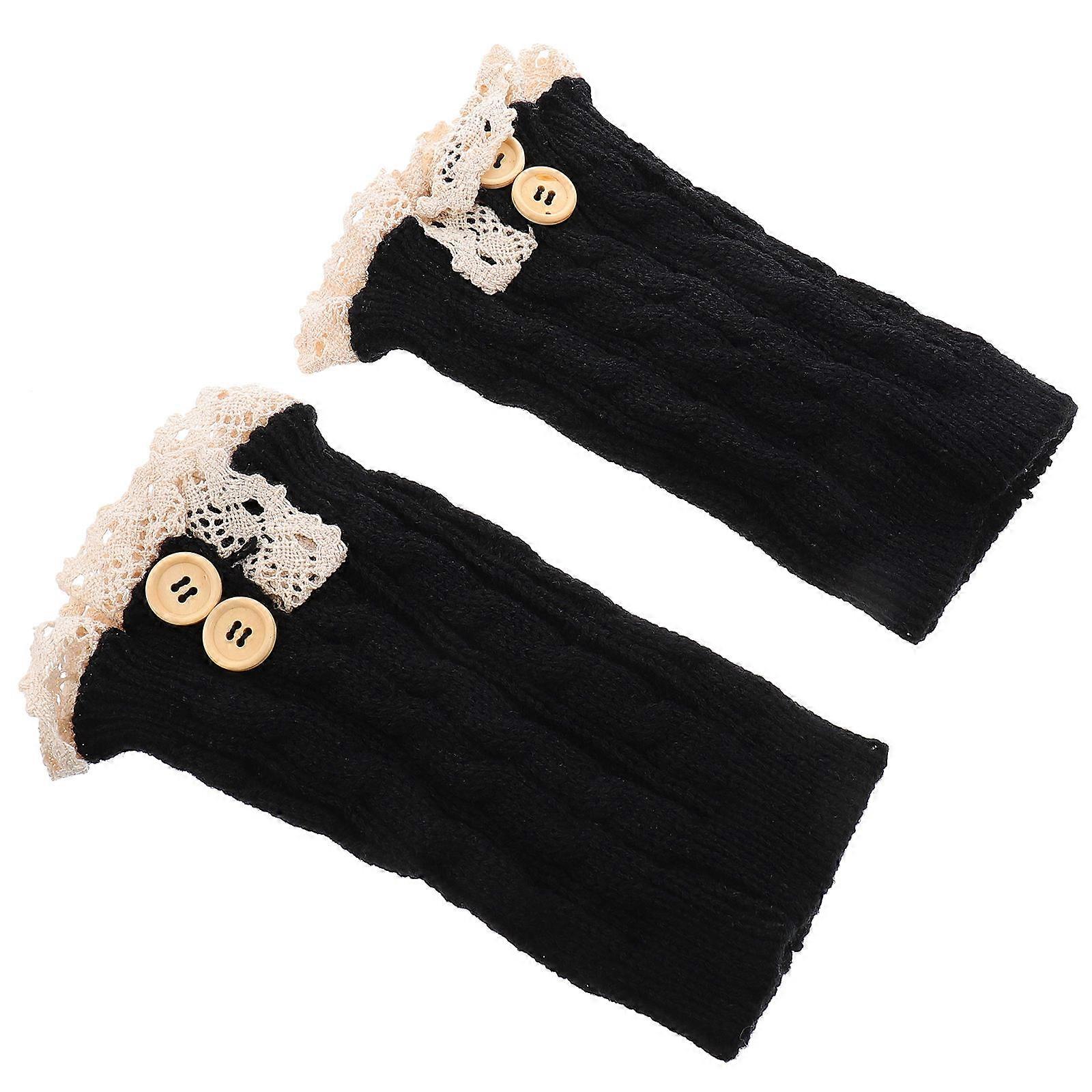 Elegant Knitted Design Boot Cover Leg Line Modification 1Pair