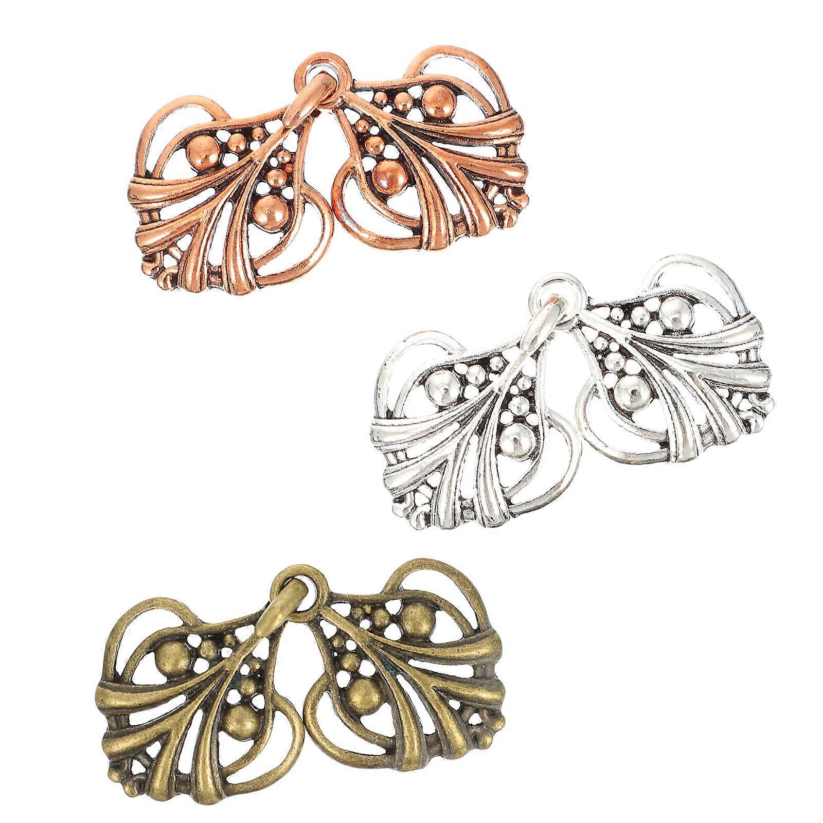 Shawl Diy Button Accessories Flat Shape 3Pairs