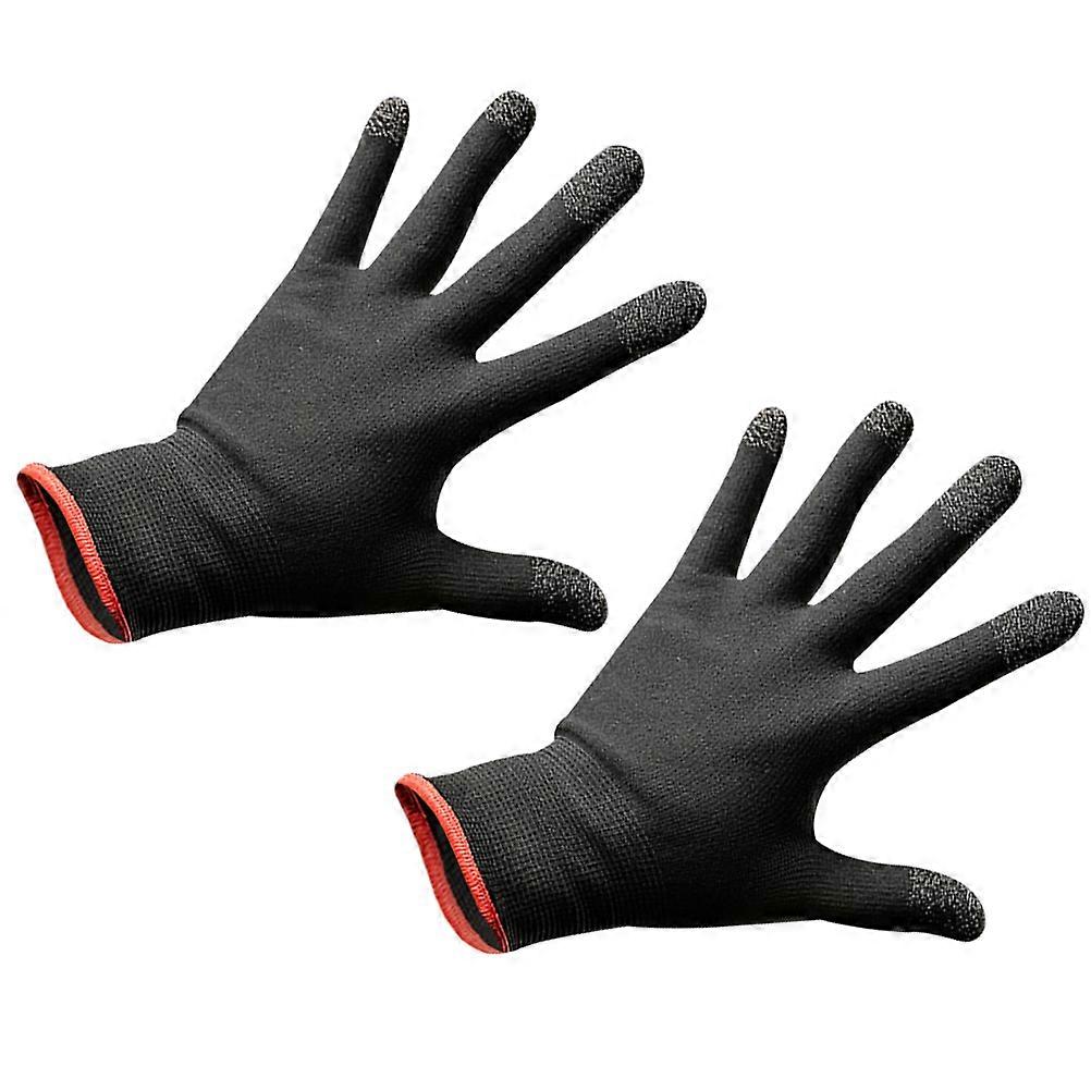 Touchscreen Game Gloves for Phone Use with Silver Fiber Material 1Pair