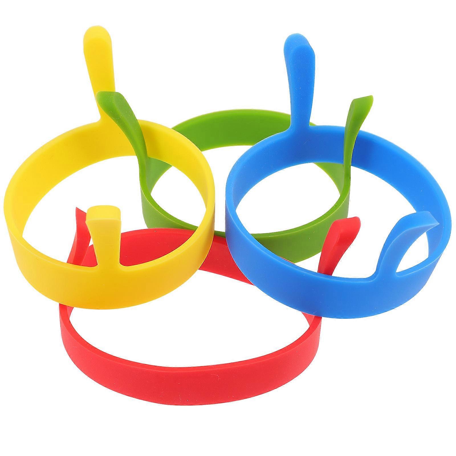 Silicone Egg Rings for Kitchen Use Assorted Color and Nonstick Perfect for Omelettes and Eggs 8 Pieces