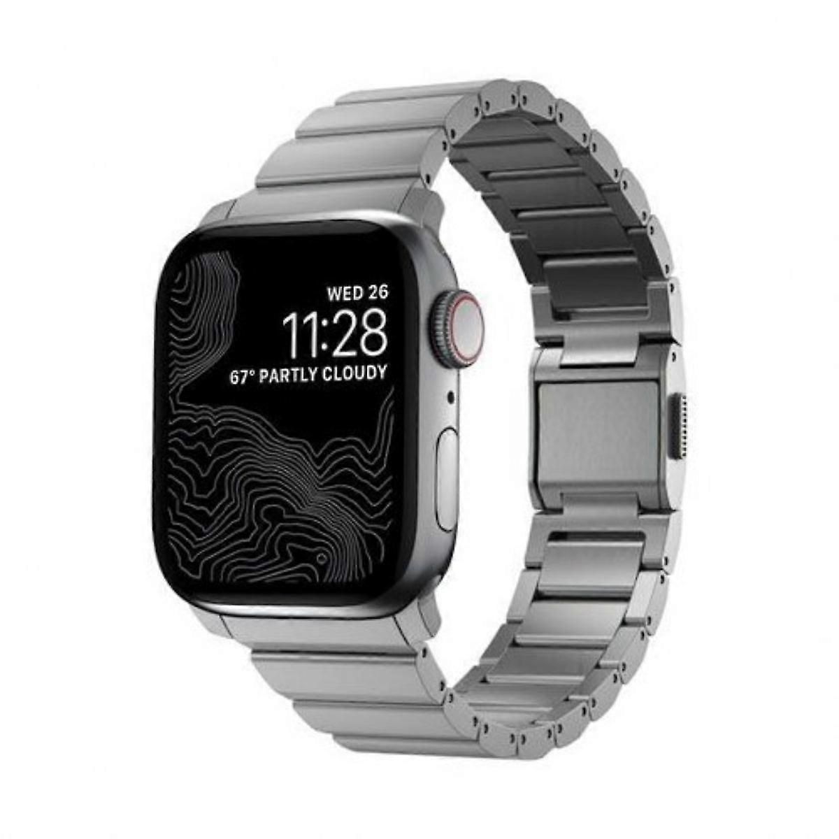 Titanium strap for Apple Watch V2 6-9 SE, Silver