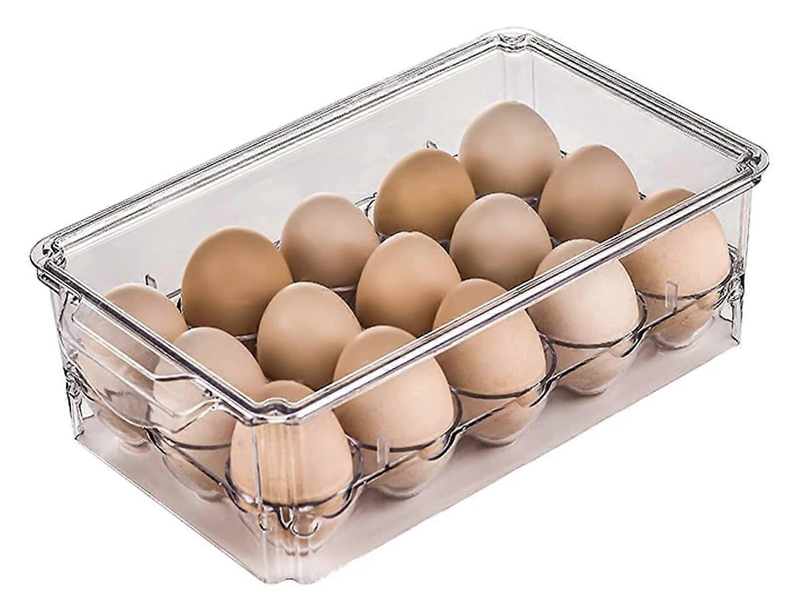 Kühlschrank Frischhilfe-Organizer-Kasten Clamshell-Eierfach BPA-frei Mehrzweck-Lagerbehälter Größe A