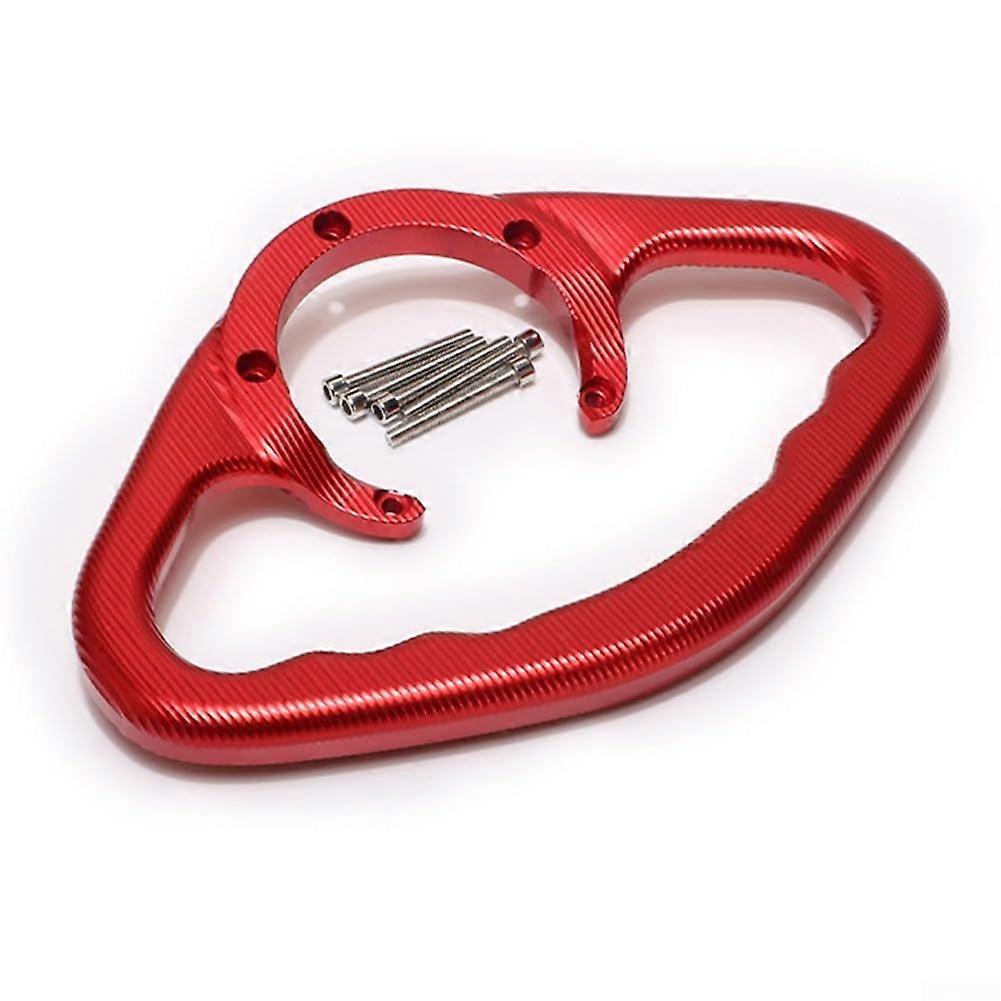Motorcycle passenger tank handlebar grip for Yamaha FZ1, FZ6, R1, R6, CNC aluminum handlebar, motorcycle grip for safe passenger support (red)