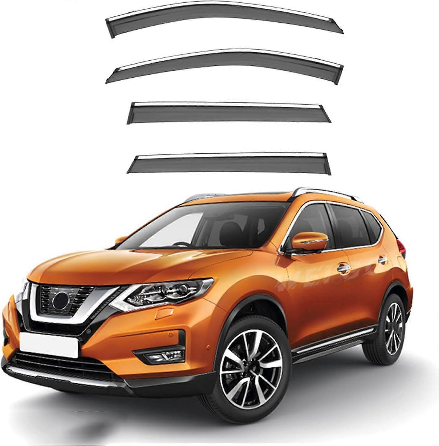 Rain Guards For Nissan X-Trail Rogue MK3-T32 2014-2020 Side Windows Car Wind Deflectors 4 Pieces