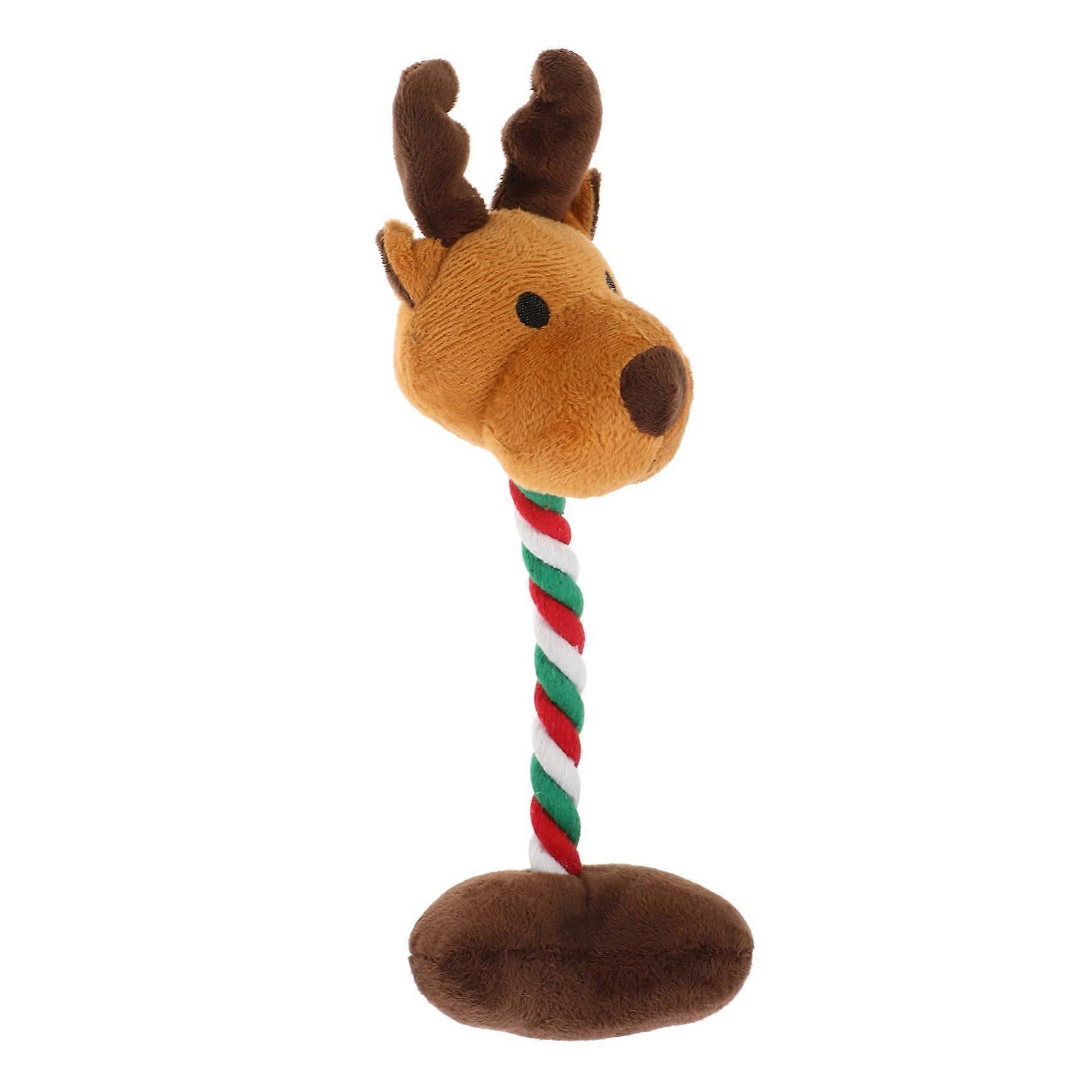 Christmas plush toy with dog sound, teething large plush chew toy for dogs
