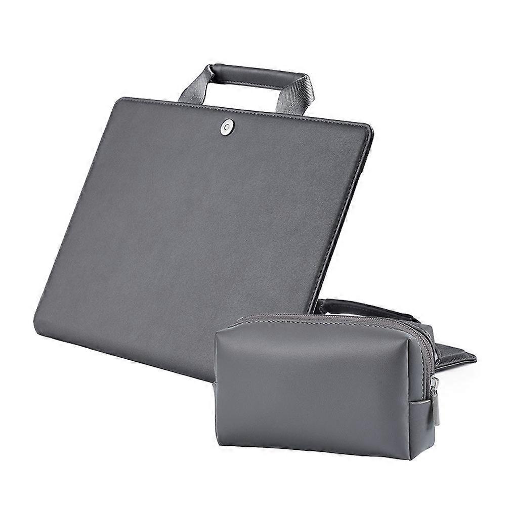 Simple Computer Pouch For Outdoor Use 26x36Cm Grey Storage 1Set