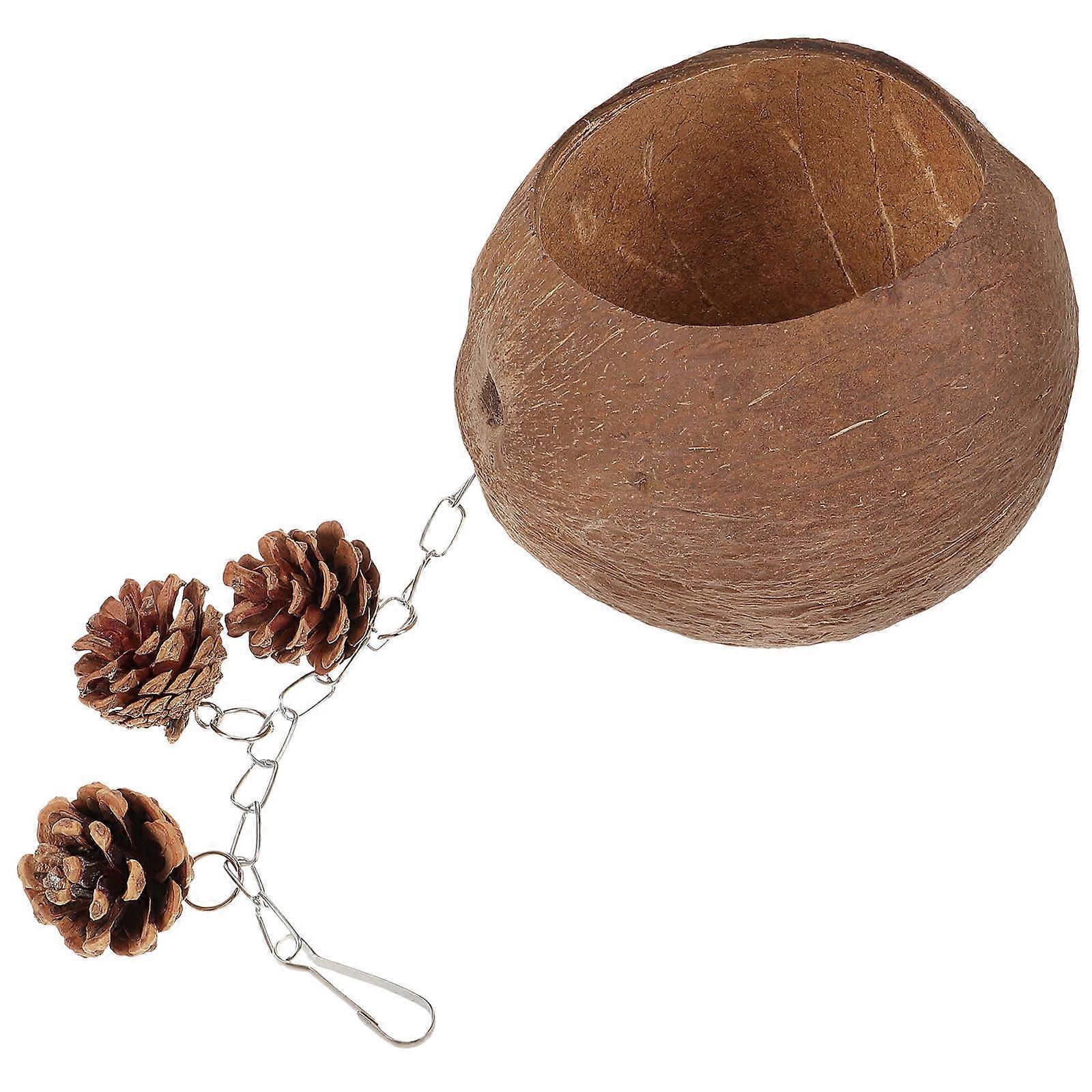 Bird Nest Swing For Parakeets and Finches Light Brown Resting Place 1Pack
