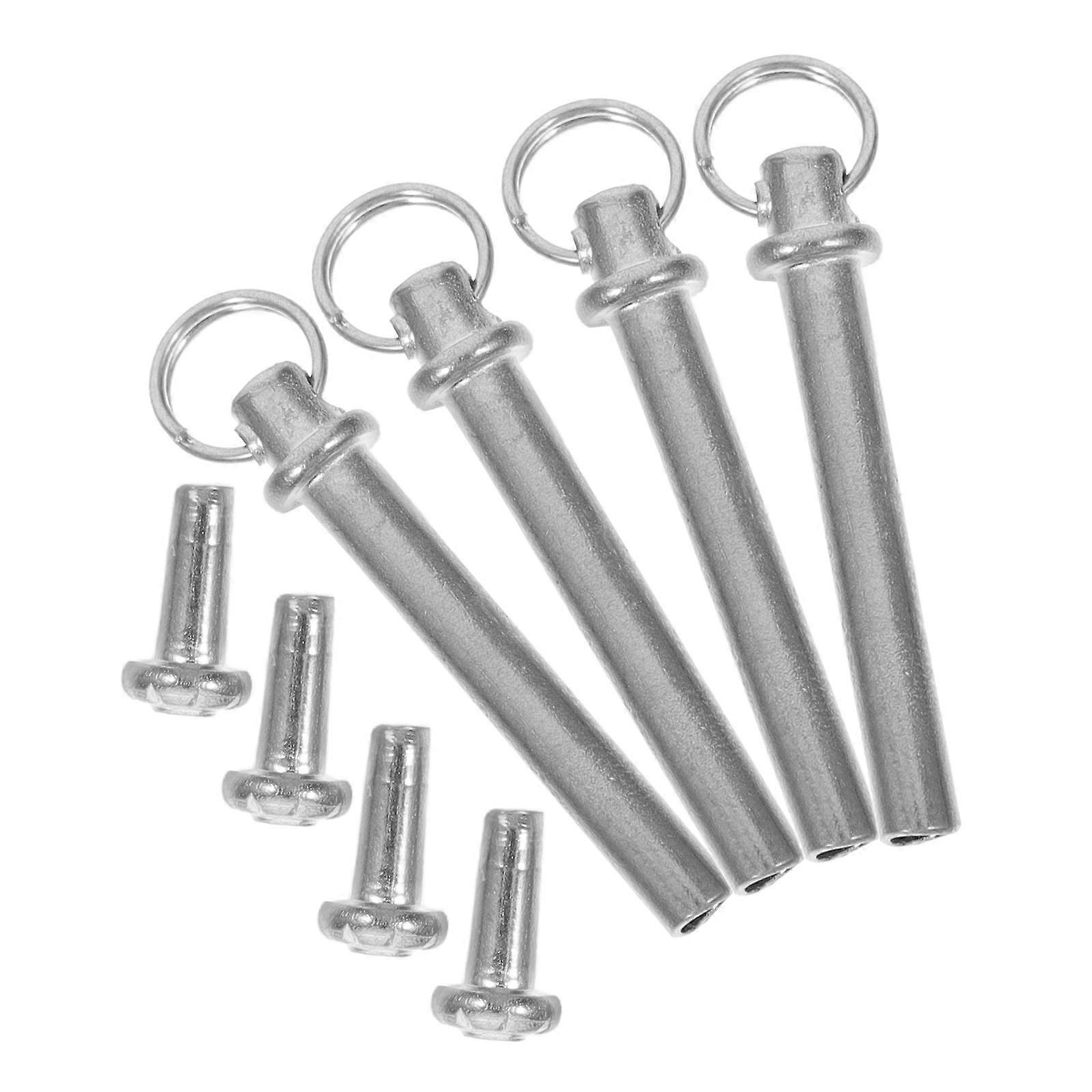 4セット折りたたみファンシャフトリベットナット修理キットハンドヘルドハンドメイドファンDIY修理用ソリッドシャフトファスナーシルバー