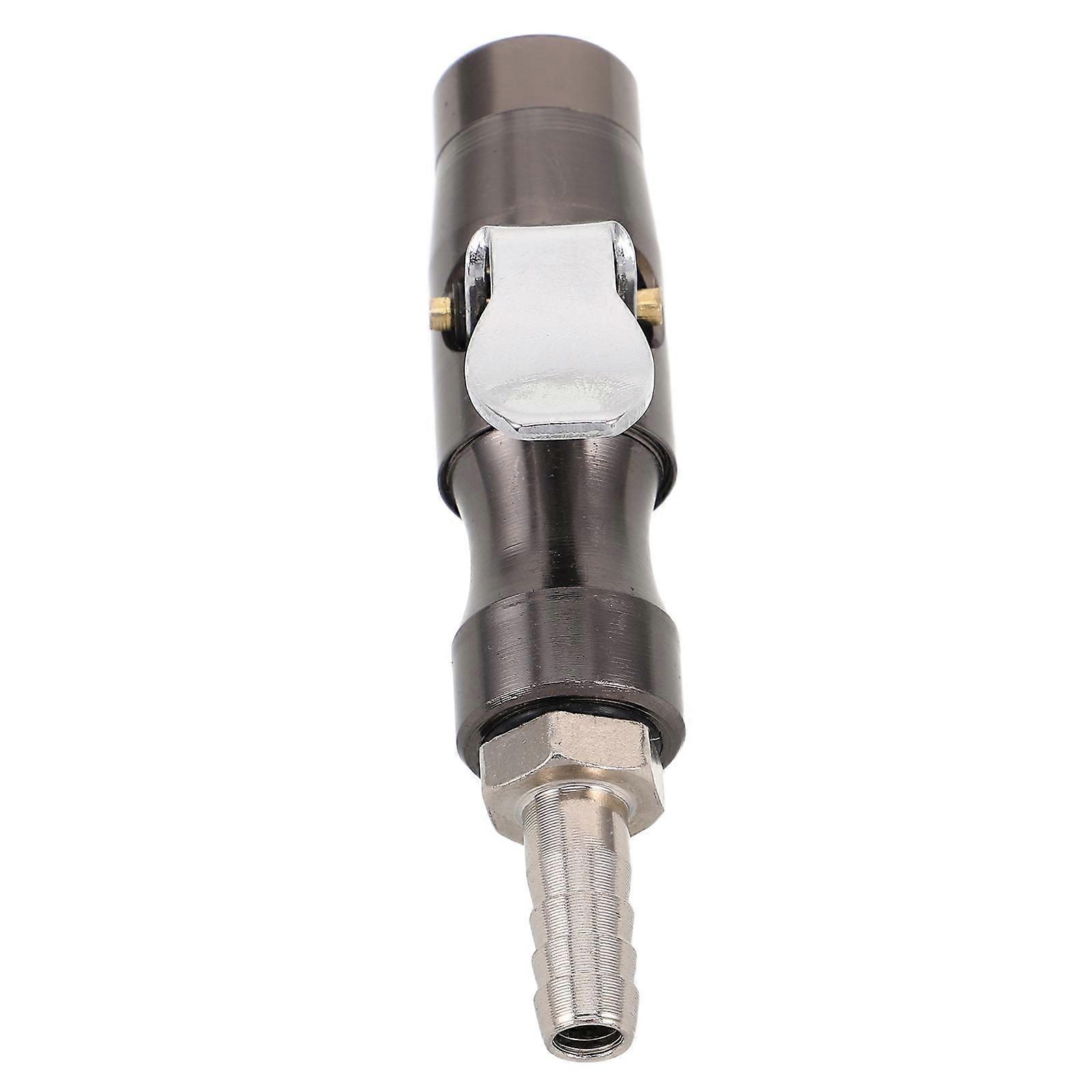 Air Chuck Locking Tire Inflator Nozzle, Heavy Duty Hose Adapter for Accurate Pressure Measurement, Fit for Cars, Bicycles, Motorcycles, Compact and