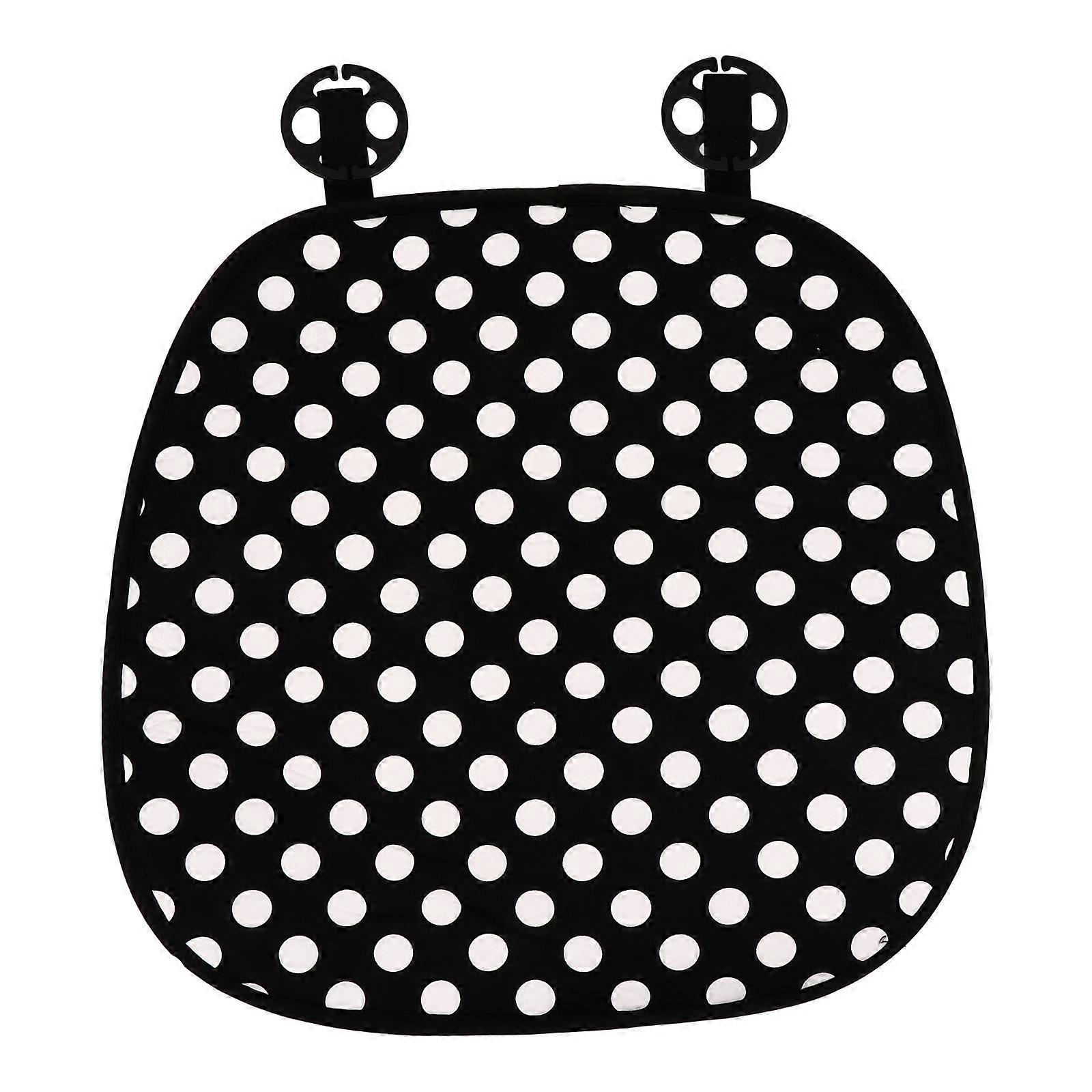 Breathable Non Slip Front Row Car Mat with Polka Dot Pattern, Cushion Pad for All Seasons