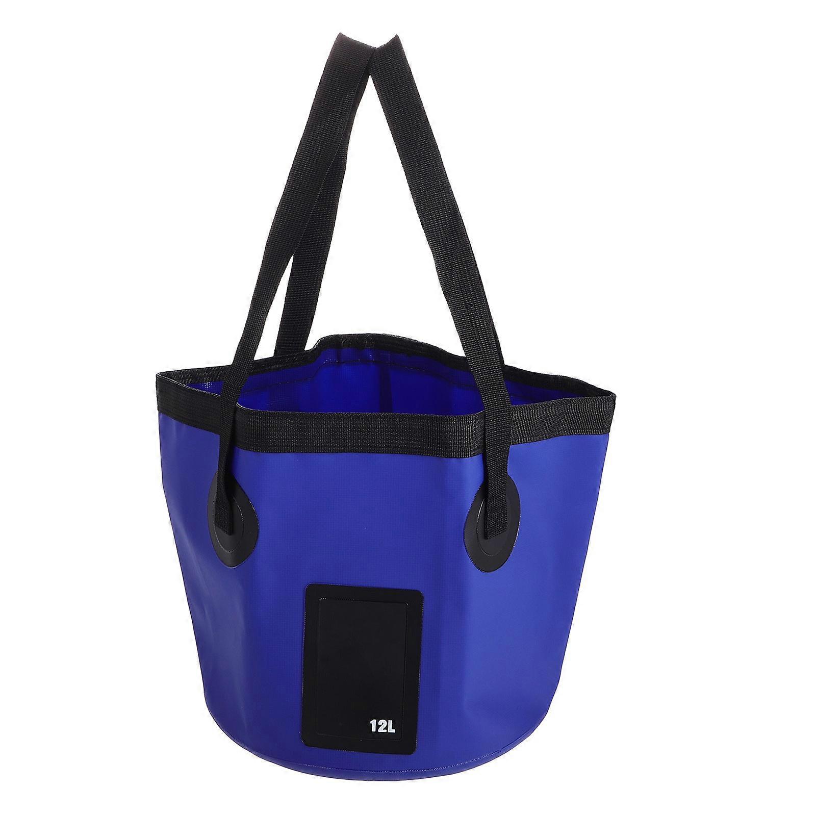 Collapsible Water Storage Container For Outdoor Camping Fishing Assorted Color PVC 1Pcs