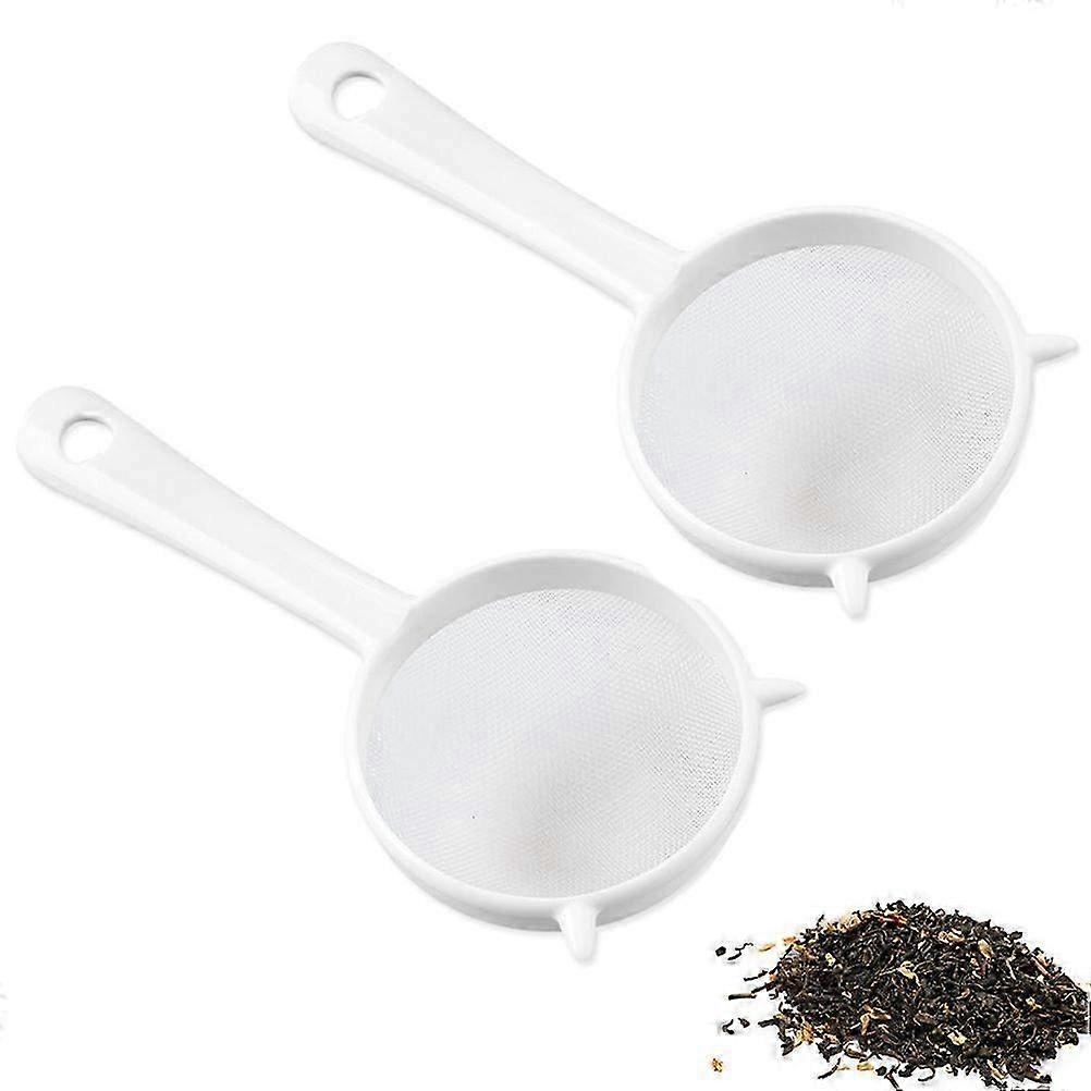 2PCS Reusable Fine Mesh Strainers Set - Tea Strainer & Sifter for Pasta, Tea, and Kitchen Use - Essential Cooking Tool