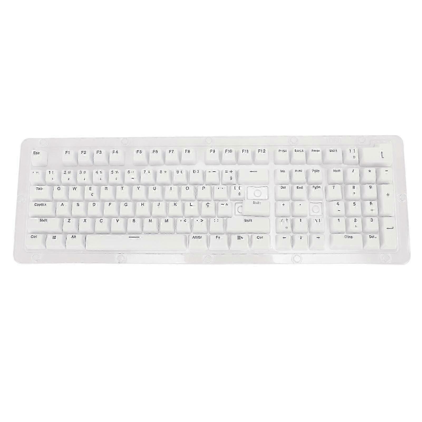110 Keys Keyboard Keycaps Brazilian Portuguese Mechanical Keyboard Translucent